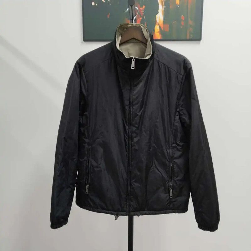 Prada Prada Black Polyester Men's Jacket Size US L / EU 52-54 / 3 - 1 Thumbnail