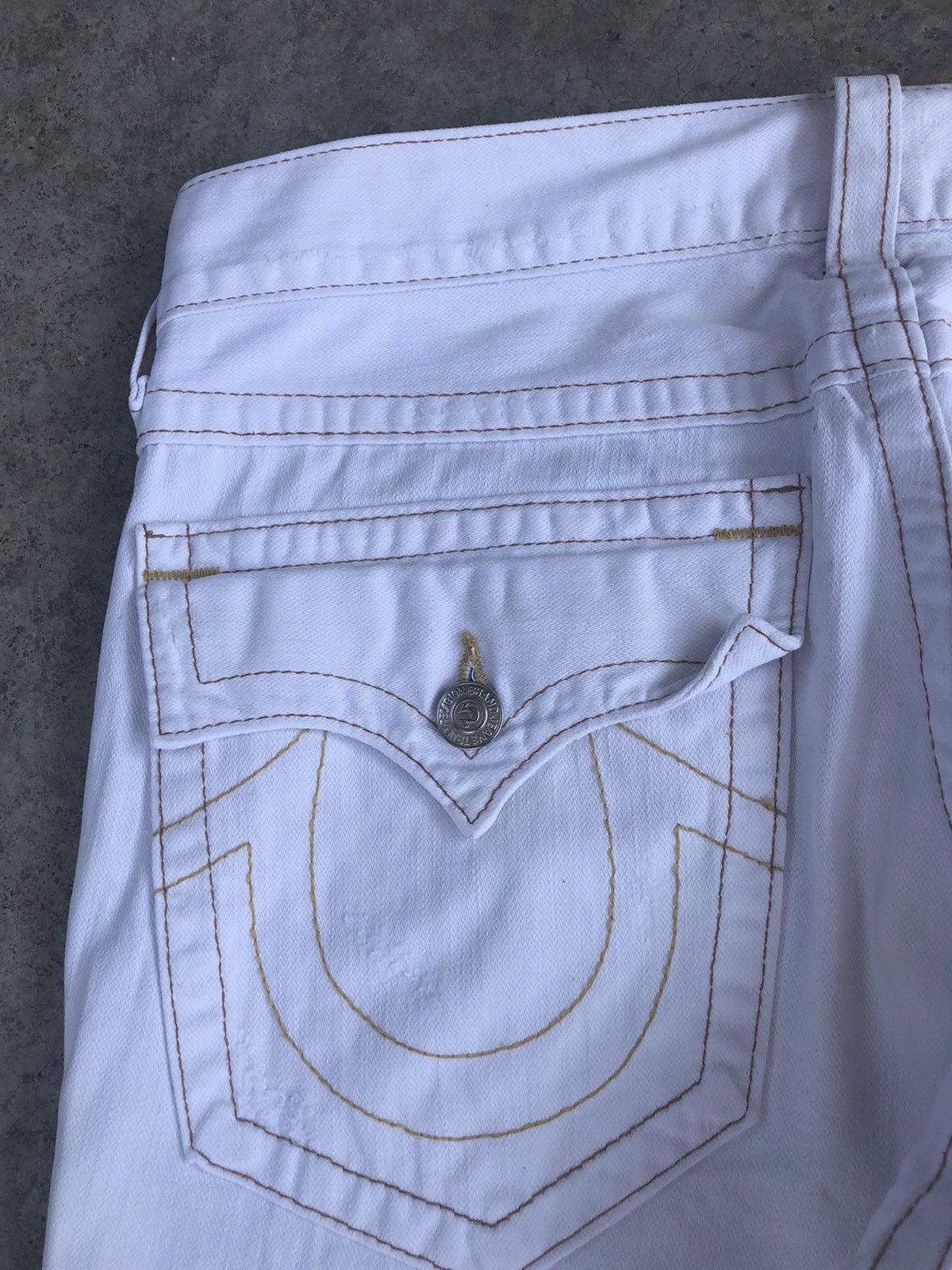 True Religion Vintage True Religion Flared Jeans Distressed Jeans Size US 34 / EU 50 - 17 Thumbnail