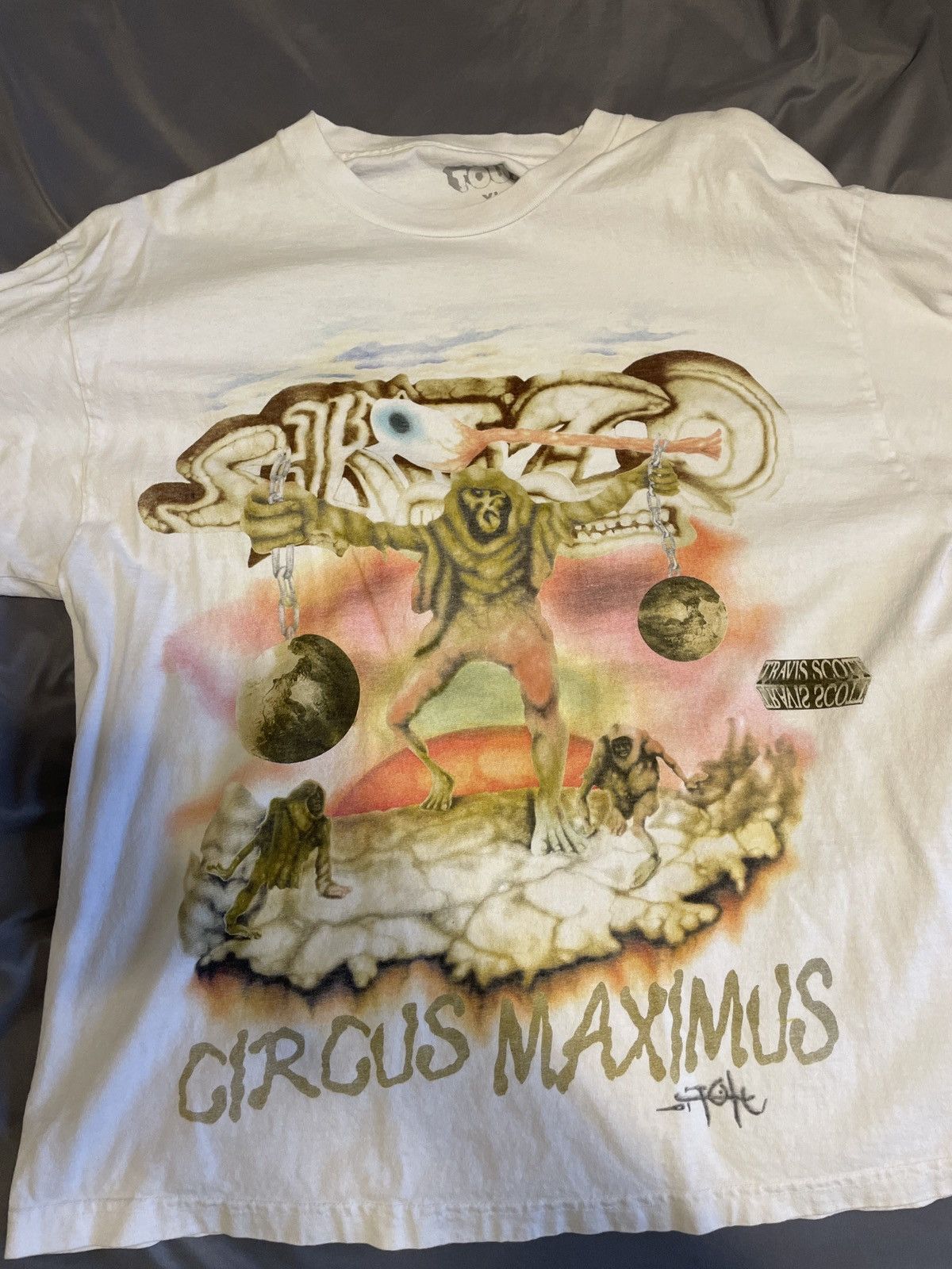 Other Travis Scott Utopia Circus Maximus Skitzo Tour Tee Size US XL / EU 56 / 4 - 1 Thumbnail