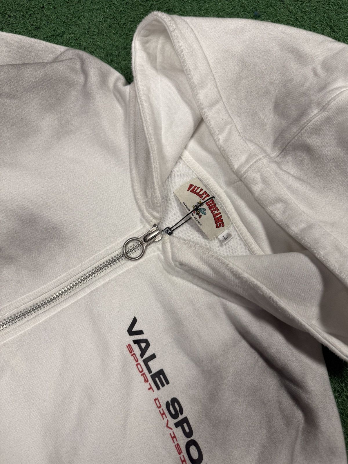 Vale Vale sport white zip up hoodie Size US L / EU 52-54 / 3 - 3 Thumbnail