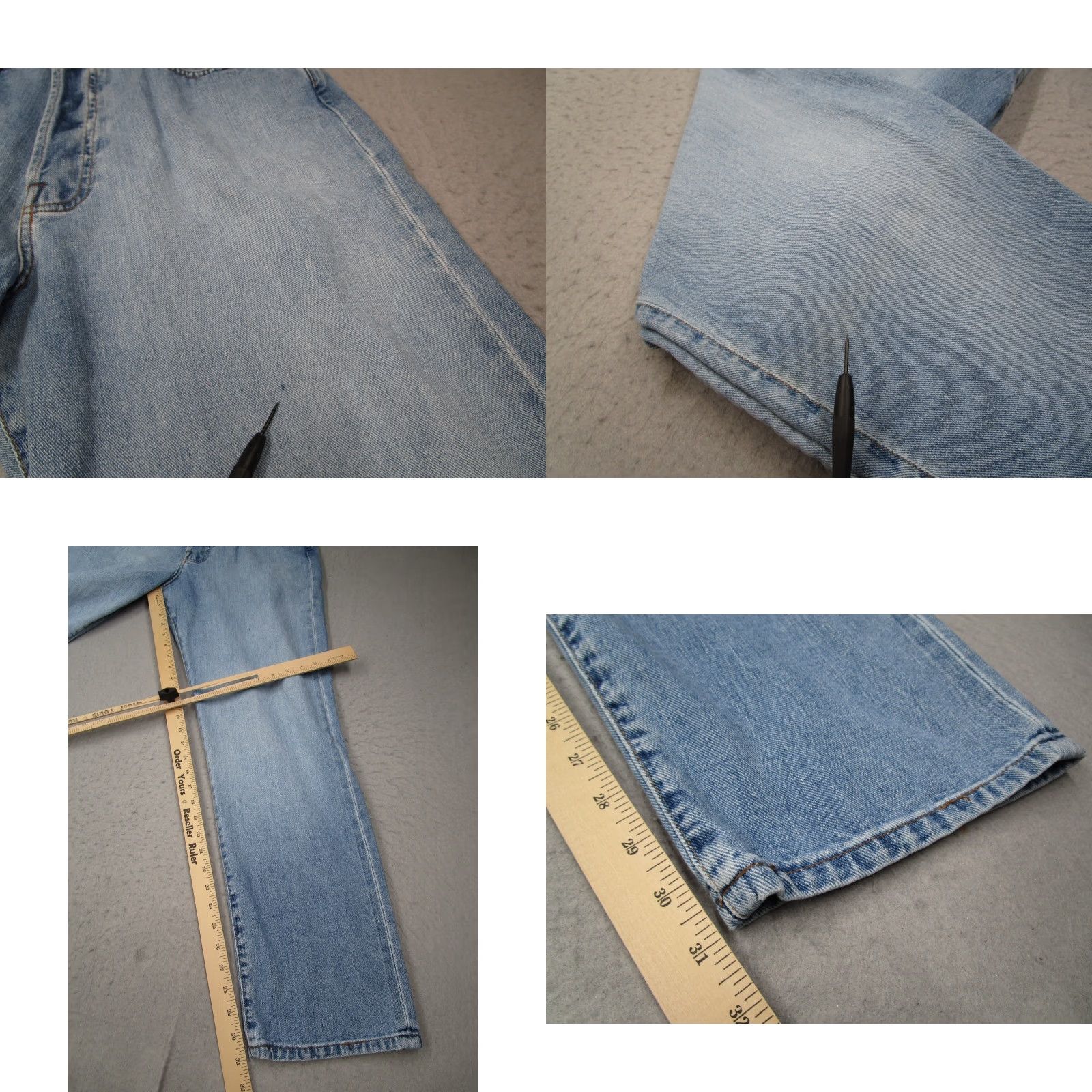 Banana Republic VINTAGE Banana Republic Jeans Mens 34 Blue Stonewash Button Fly High Rise Denim 90s City Hipster Punk Retro 34x32 Mens Size US 34 / EU 50 - 8 Thumbnail