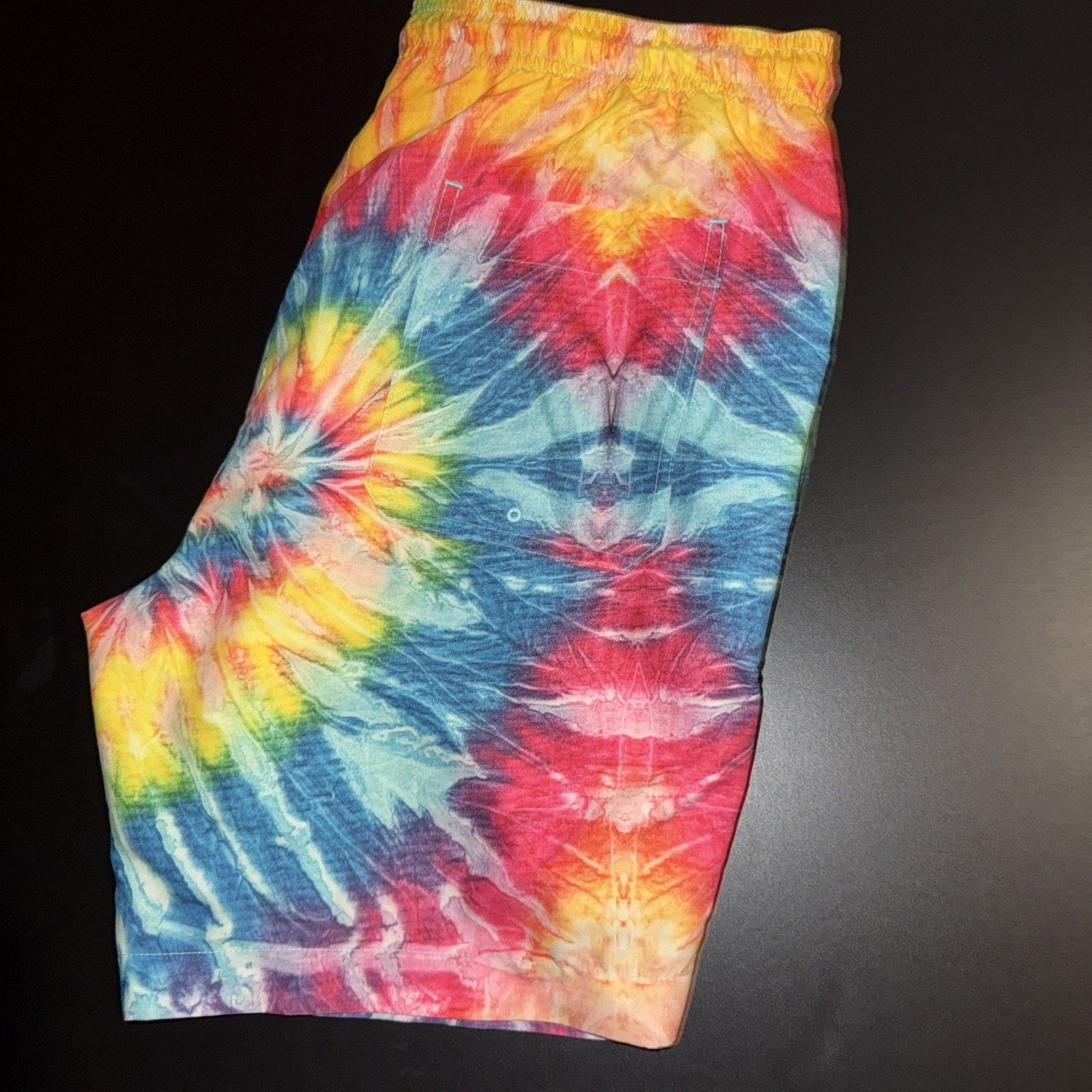 Pacsun NWT PacSun Size Medium Swim Shorts Tie Dye Drawstring Waist Size US 29 - 4 Thumbnail