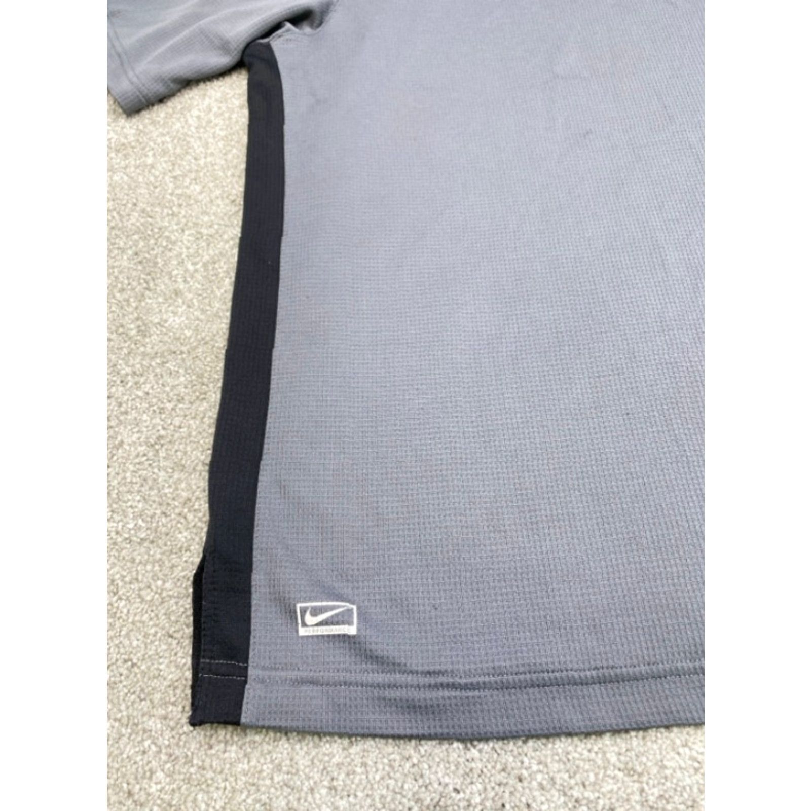 Nike Nike Performance Polo Shirt Men's L Gray - Nike Performance Polo Shirt Golf Short Sleeve Collared 100% Polyester Logo Knit 5194 Size US L / EU 52-54 / 3 - 2 Thumbnail