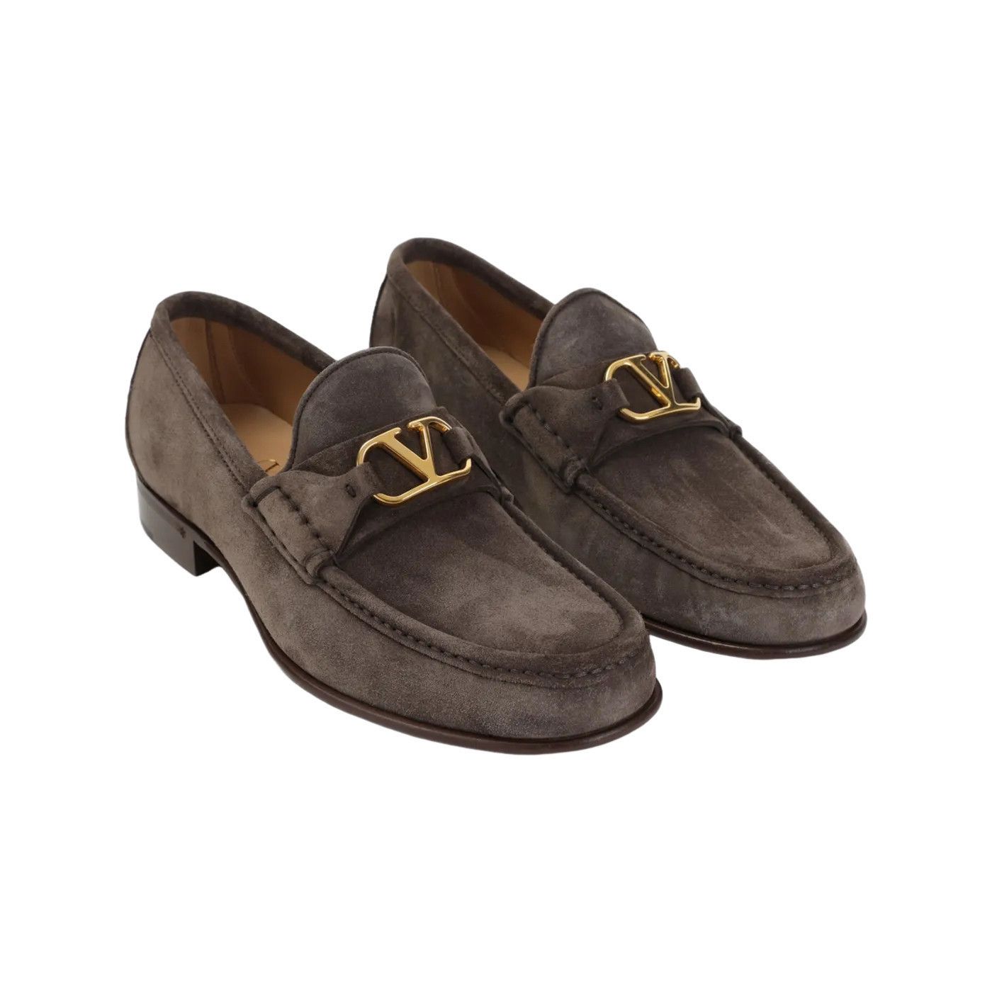 Valentino VALENTINO GARAVAN Shadow Gray Suede Loafers New & Authentic Size US 11 / EU 44 - 3 Thumbnail