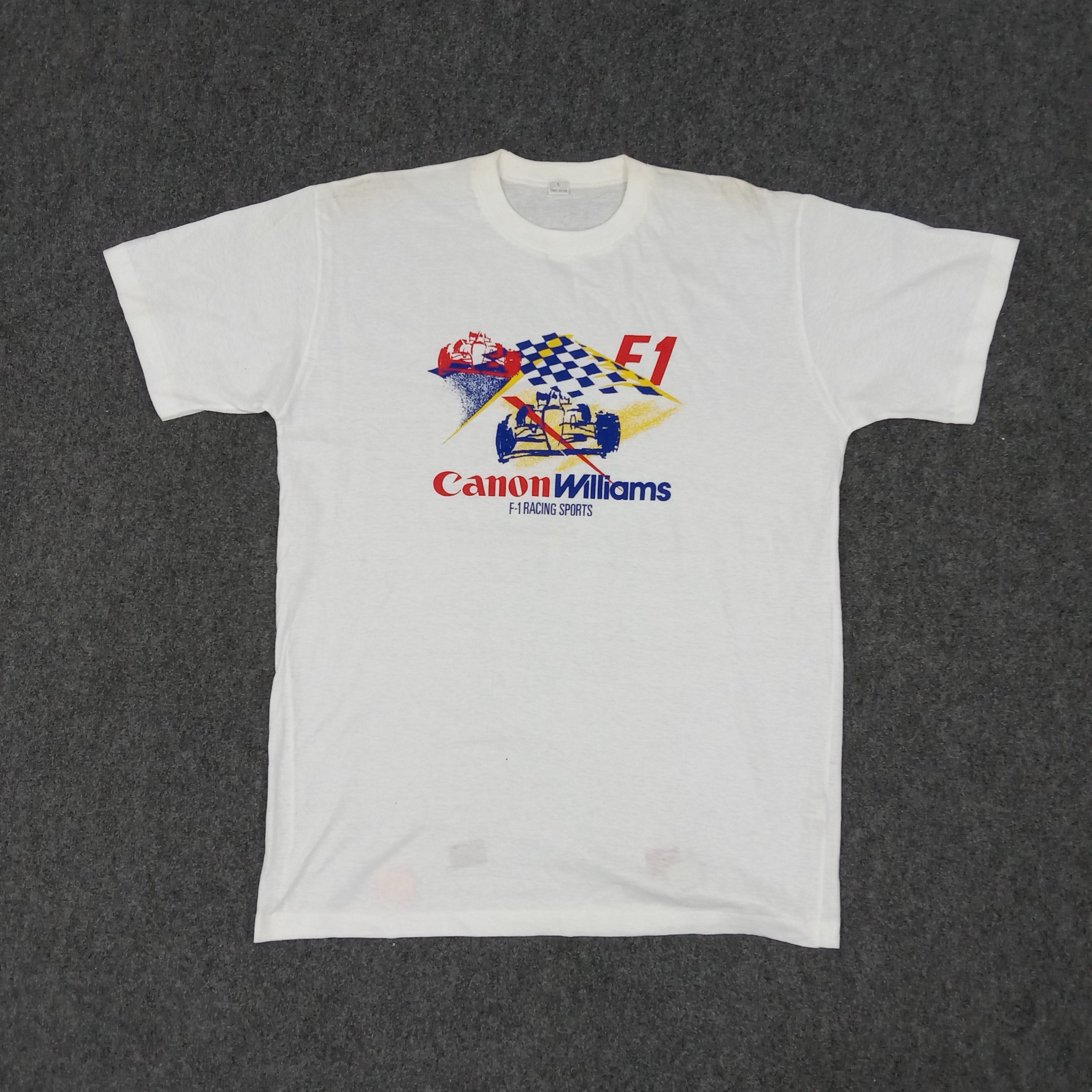 Canon × Vintage Canon Williams Racing Sport Formula One Tshirt Size US L / EU 52-54 / 3 - 1 Thumbnail