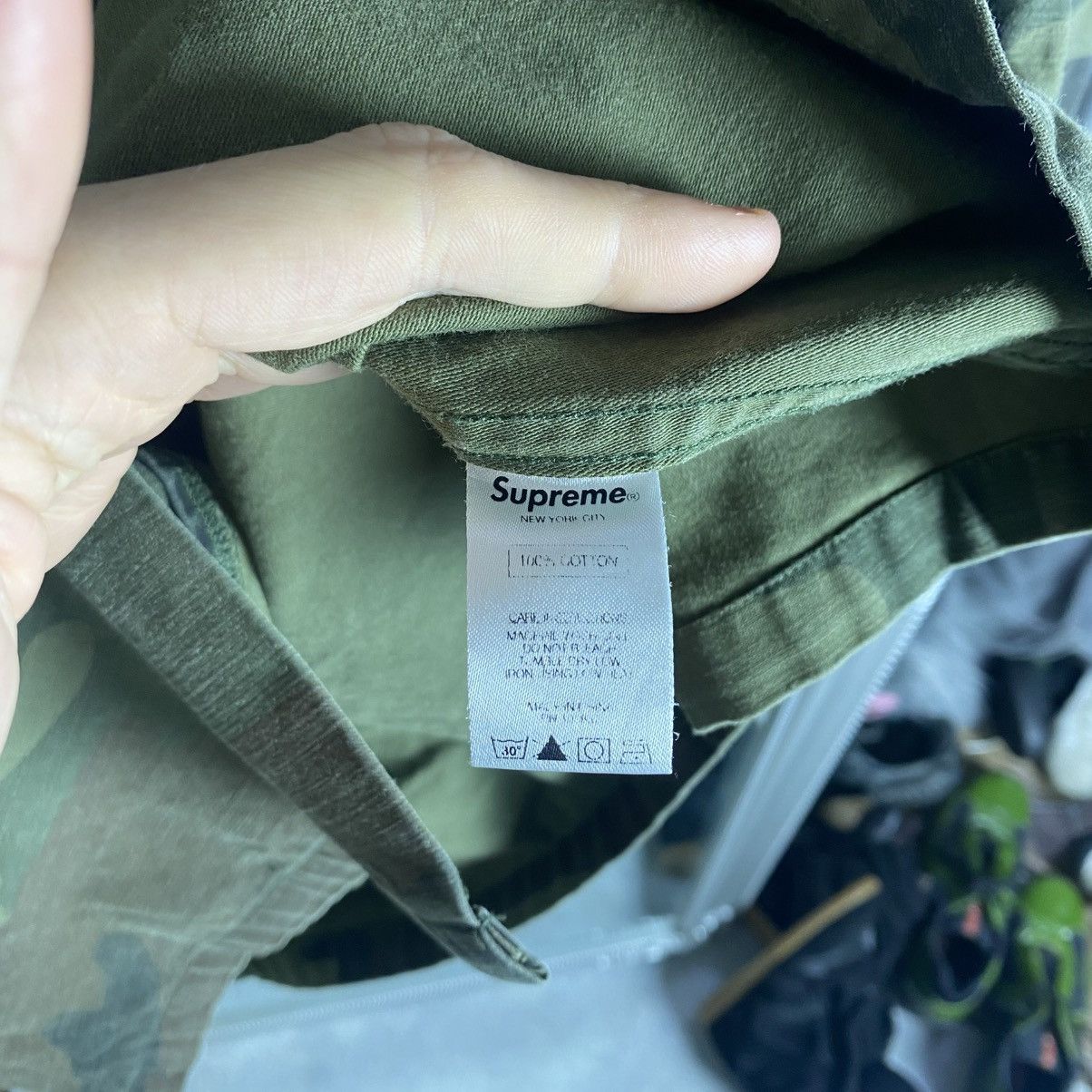 Supreme camo shirt army Big Logo