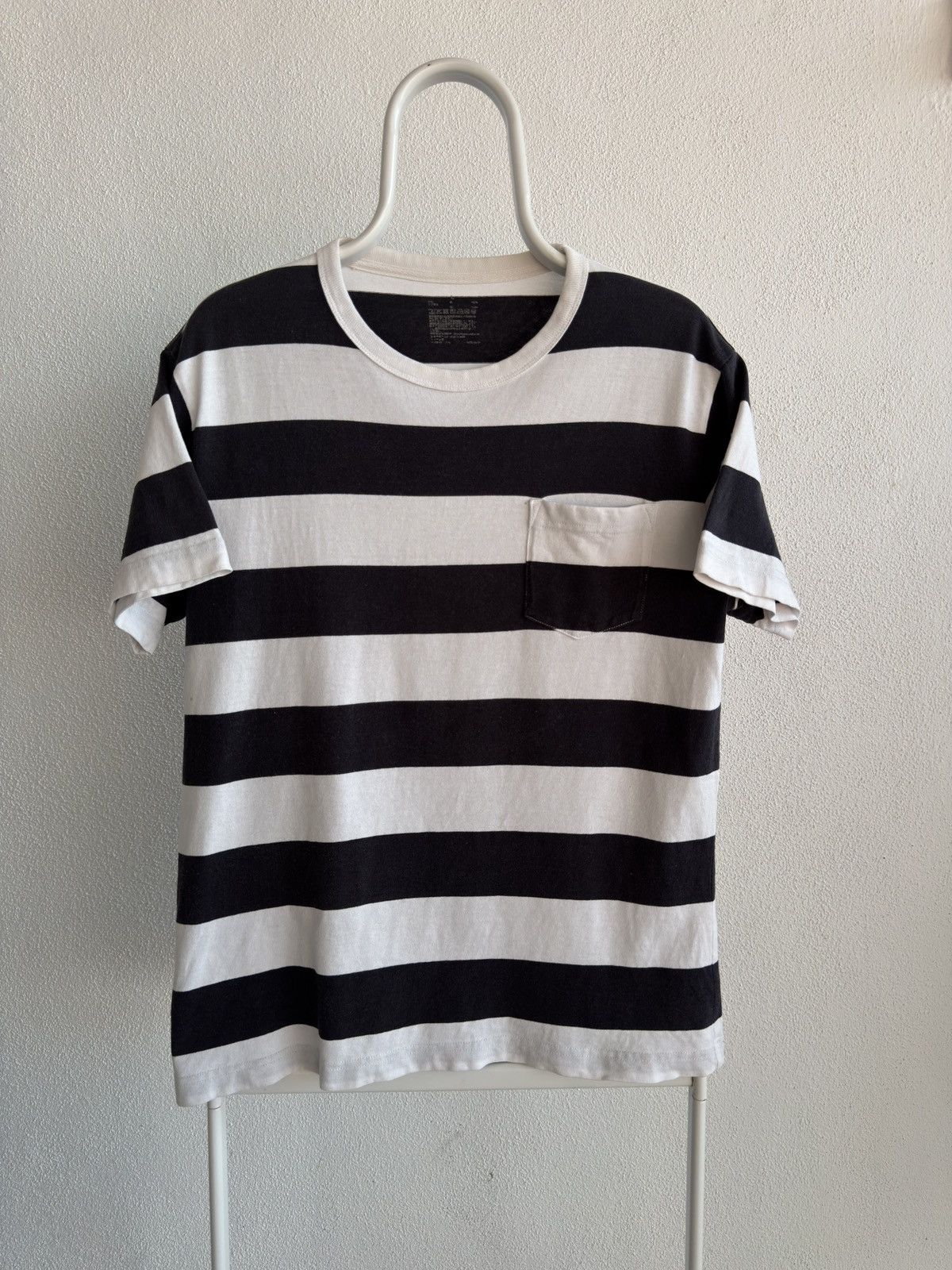 Vintage Vintage Stripes Grunge Kurt Cobain Pocket T-shirt Size US S / EU 44-46 / 1 - 1 Thumbnail