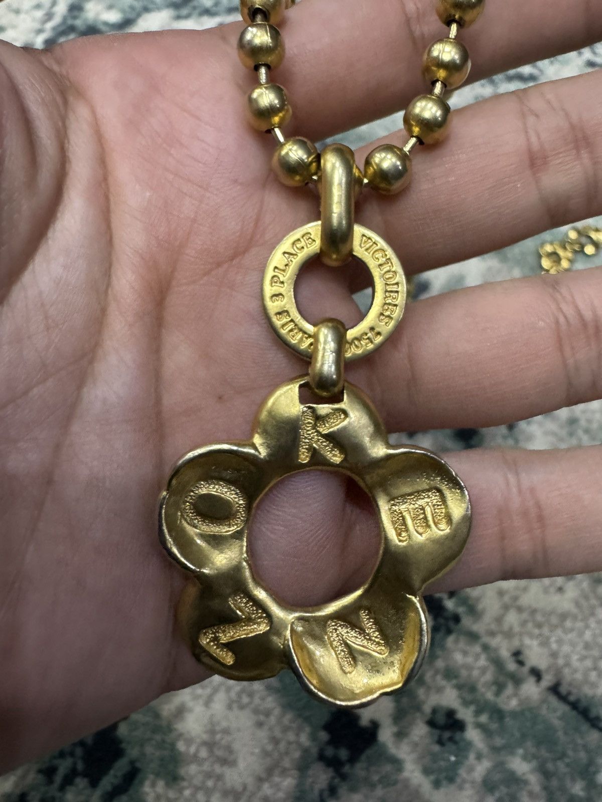 Jewelry VINTAGE KENZO PARIS GOLDTONE BEADS NECKLACE Size ONE SIZE - 2 Thumbnail