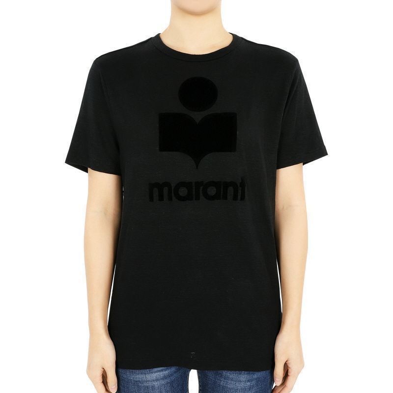 Zwell Logo Linen Short Sleeve T-Shirt (All Black) in Orange, Women's (Size Xs)