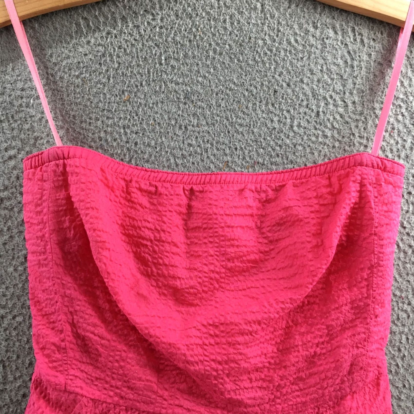 J.Crew J.Crew Dress Womens 0 Pink Tube Strapless A-Line Fit & Flare Cotton Casual Dress Size XS / US 0-2 / IT 36-38 - 3 Thumbnail