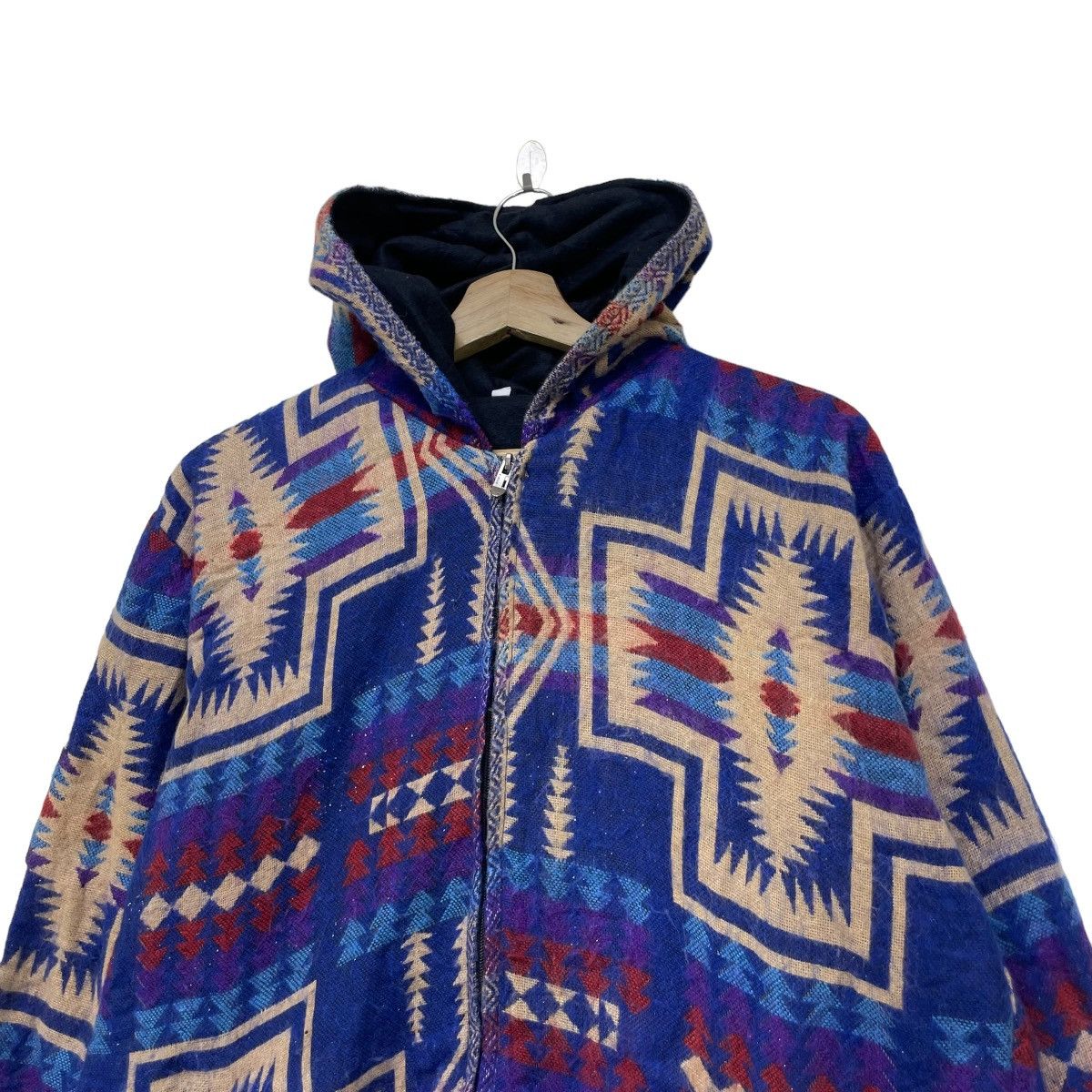 Handmade Awesome Hand Made Native Printed Hoody Jacket Size US M / EU 48-50 / 2 - 3 Thumbnail