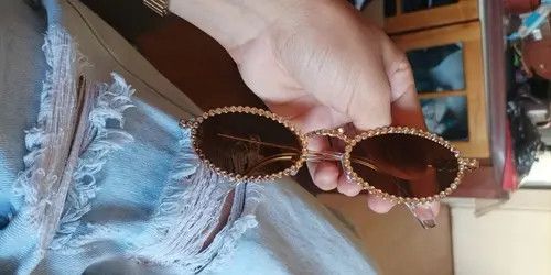 Other Vintage Full Crystal Rhinestone Shiny Frame Sunglasses Size ONE SIZE - 2 Thumbnail