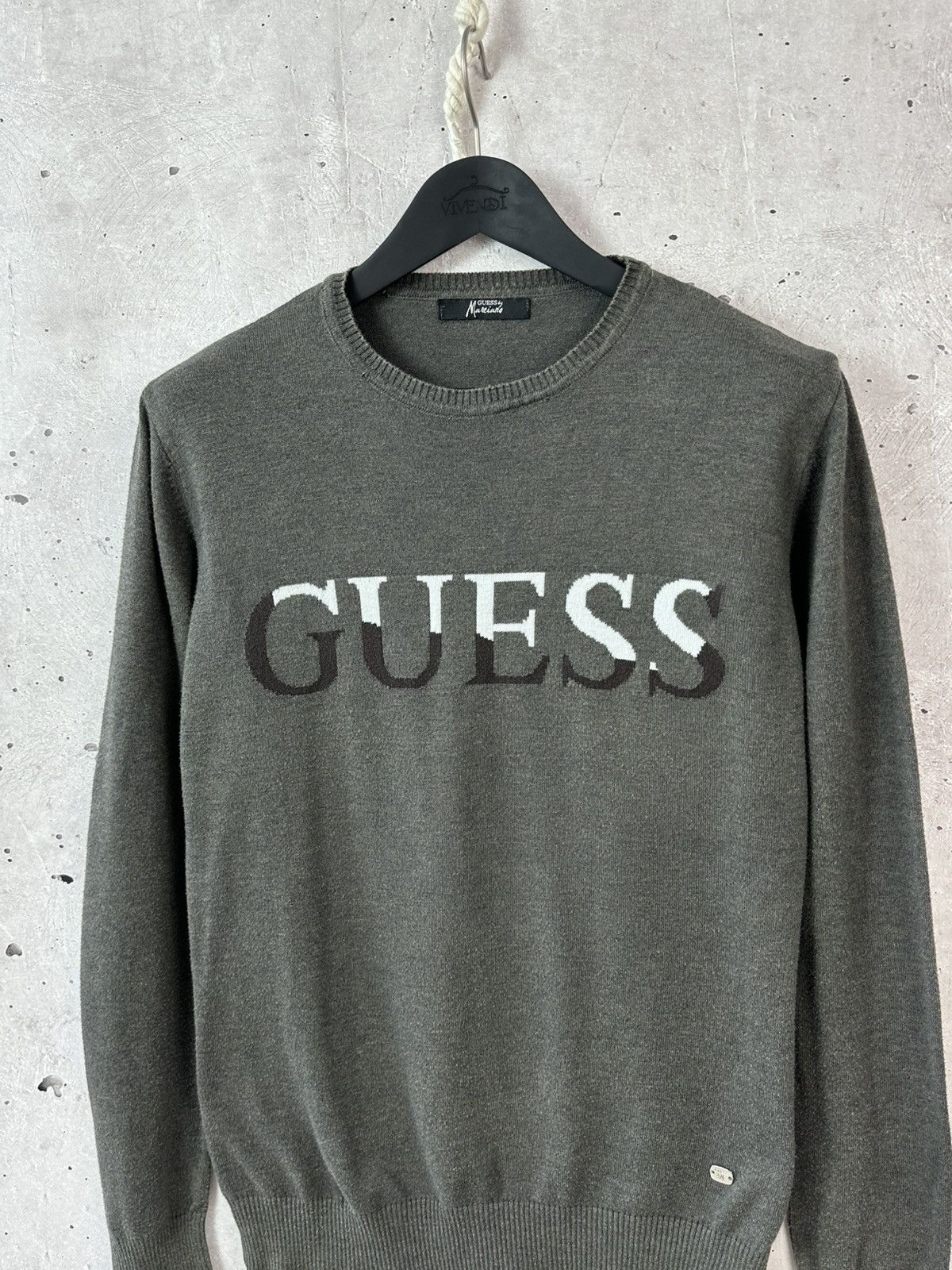 Guess Vintage Guess Marciano Grey Cotton Men’s Sweater Size US M / EU 48-50 / 2 - 2 Thumbnail