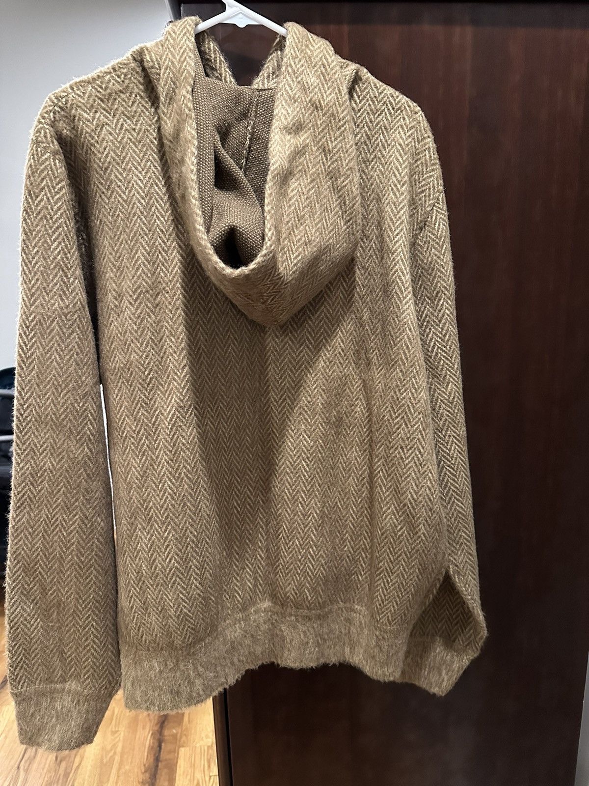 Aime Leon Dore Aime Leon Dore Brushed Herringbone Hoodie Size L Size US L / EU 52-54 / 3 - 3 Thumbnail