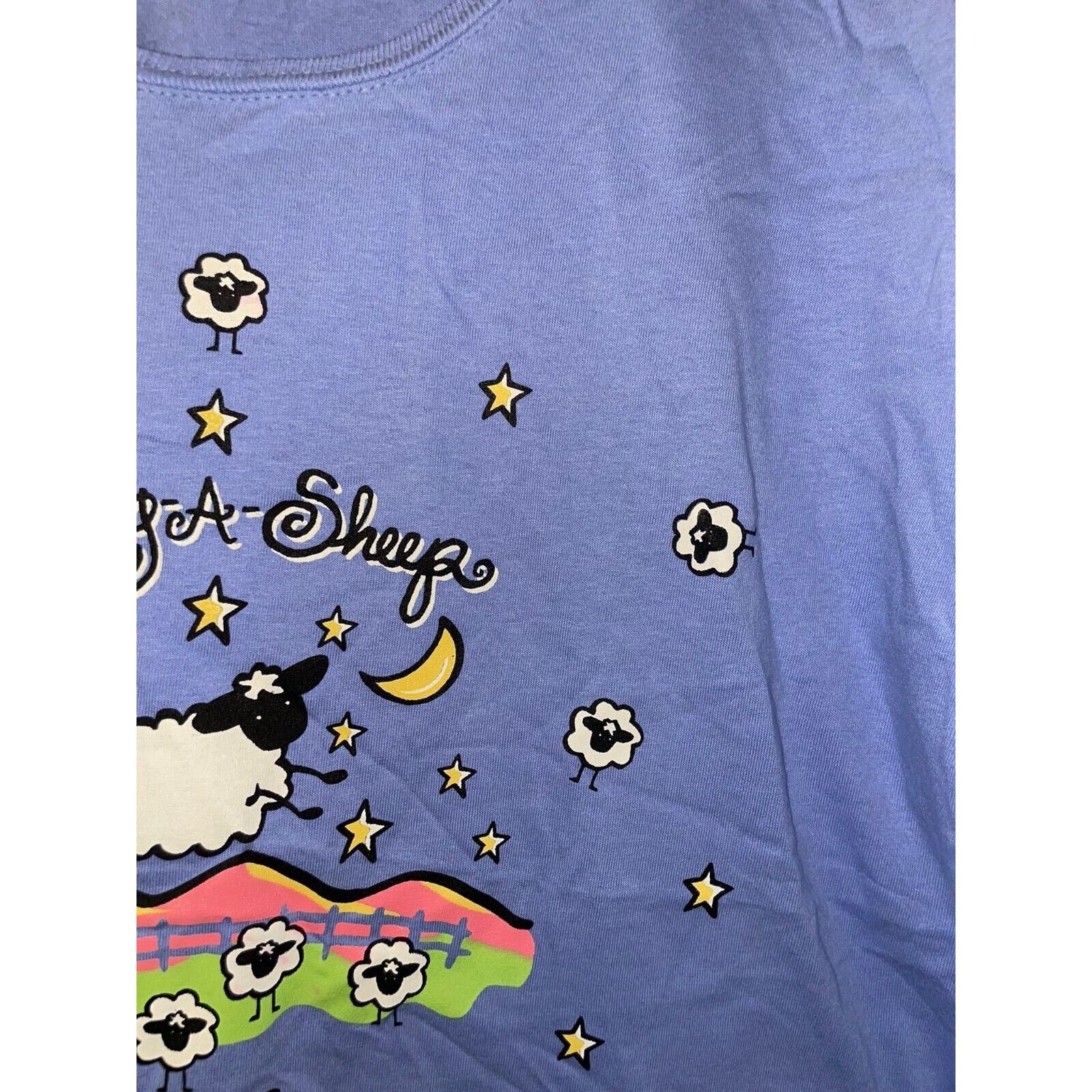 Jerzees Vintage Sleeper Shirt Women's Falling A Sheep Sleep 90s XL Size XL / US 12-14 / IT 48-50 - 5 Thumbnail