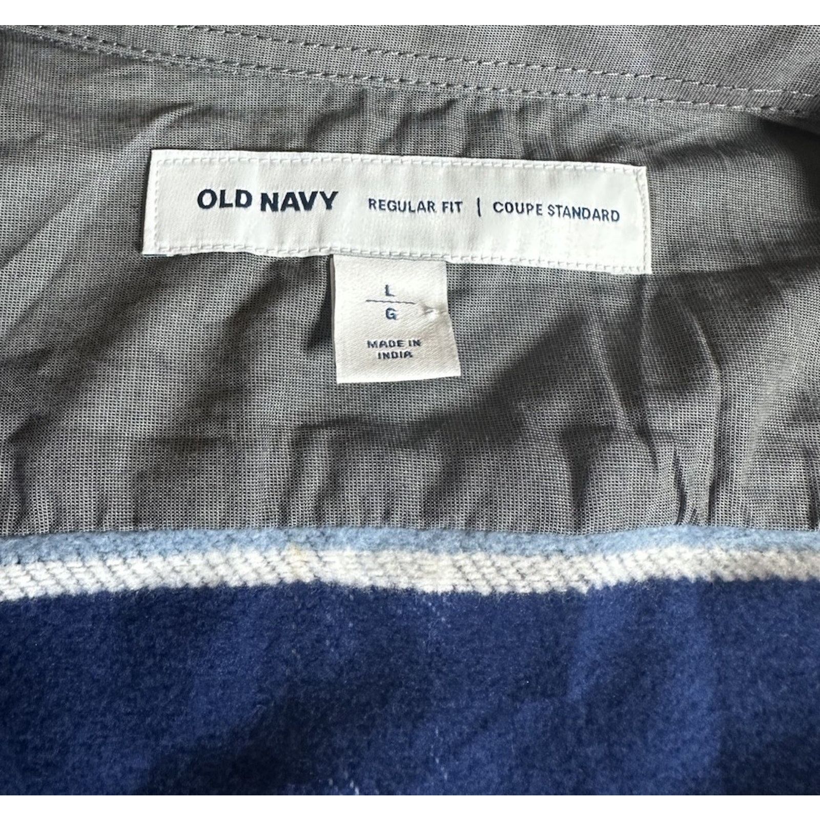 Old Navy Old Navy Mens Blue Plaid Lightly Lined Flannel Shirt Size L Size US L / EU 52-54 / 3 - 7 Thumbnail