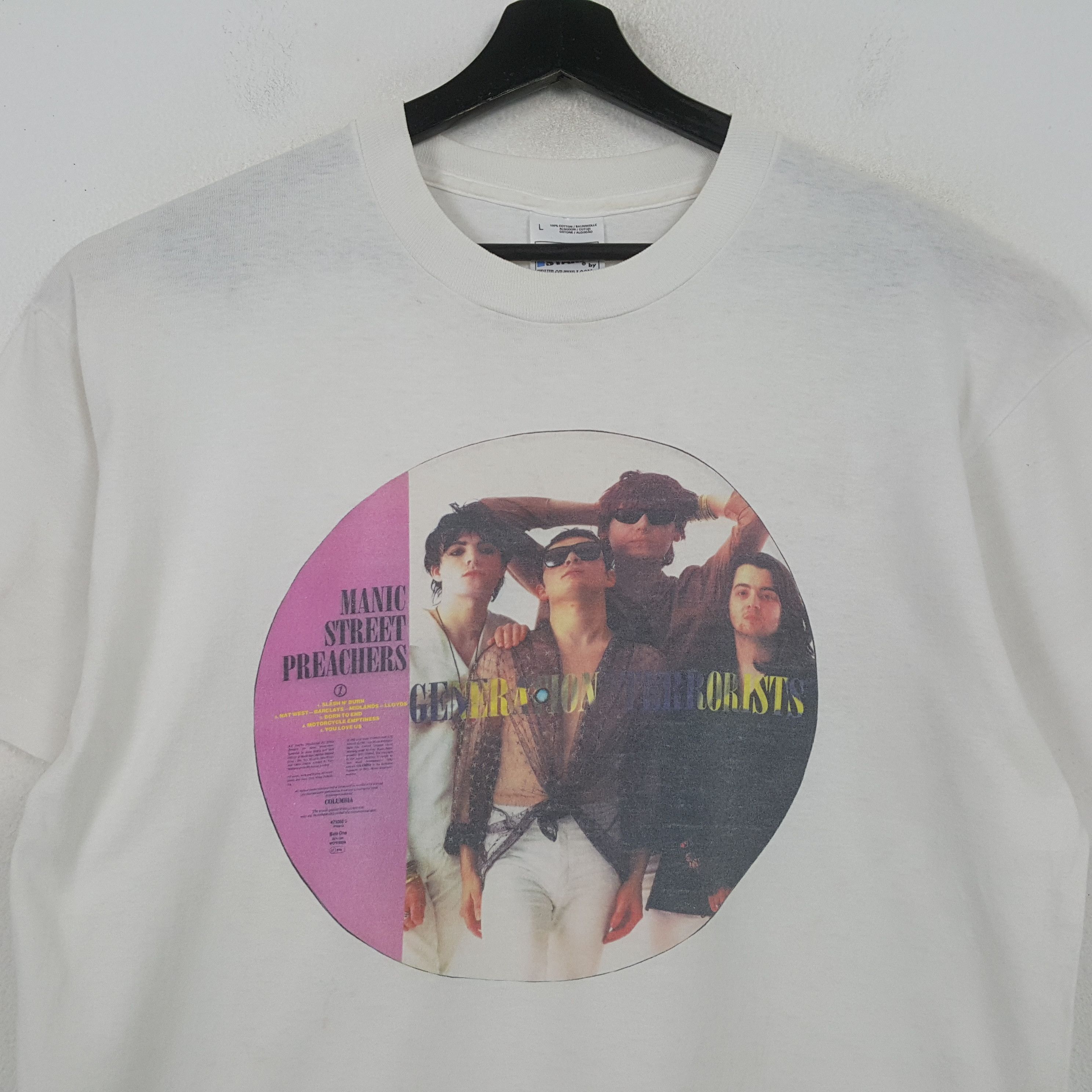 Band Tees Manic Street Preachers Phototees Style Vintage Tshirt 32 Size US L / EU 52-54 / 3 - 2 Thumbnail
