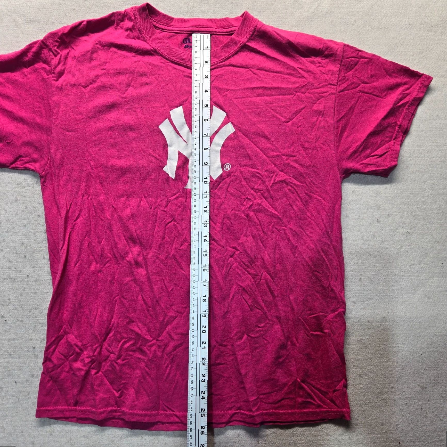 Gildan Gildan NY New York Shirt Mens Womens Size L Pink Short Sleeve Adult Large T-Shirt Crew Neck Logo Knit Cotton All Seasons Regular Size L / US 10 / IT 46 - 5 Thumbnail