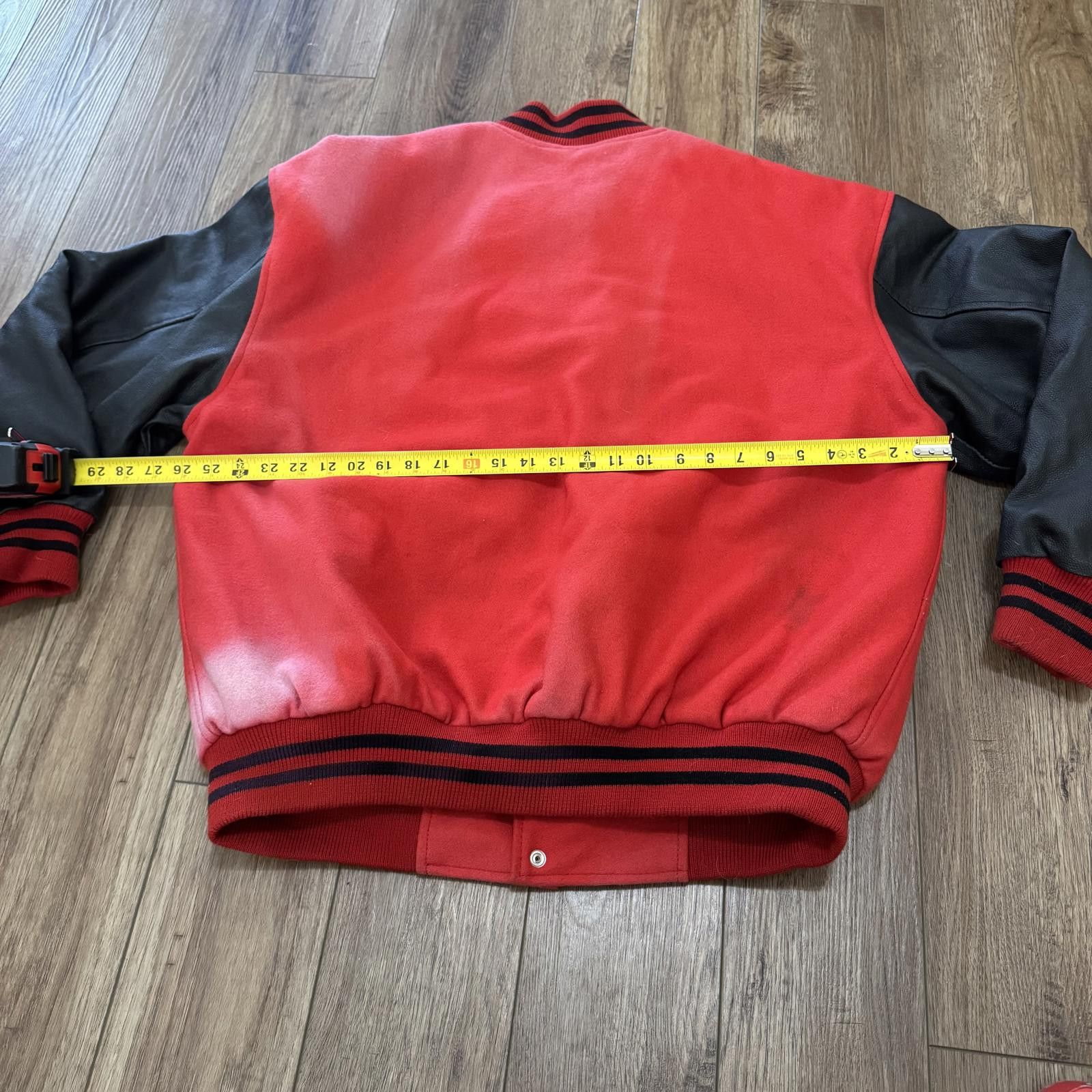 Other Vintage 80s Letterman Varsity Wool Leather Jacket Blank Size US XXL / EU 58 / 5 - 7 Thumbnail