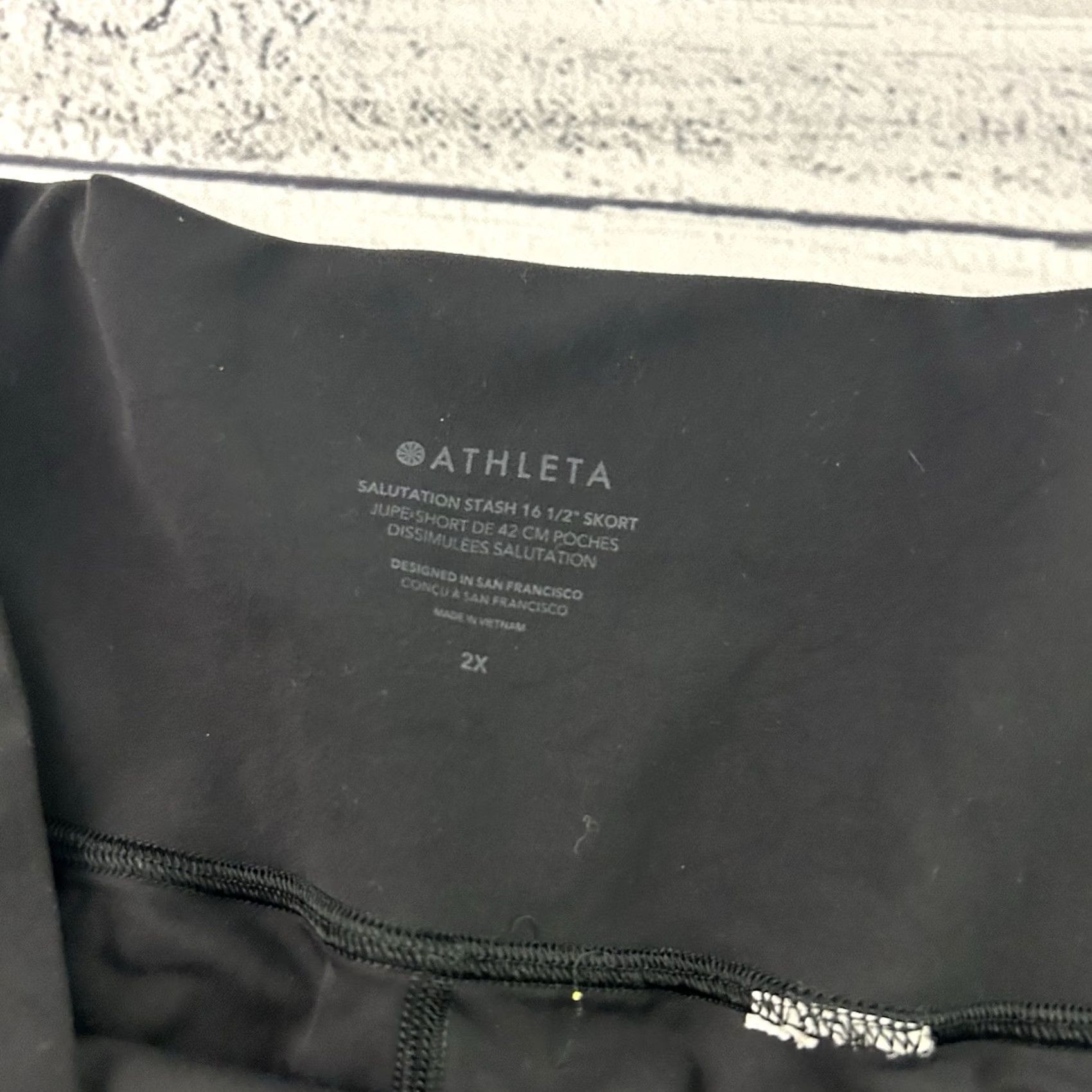 Athleta Athleta Skort Women's 2X Black Short Pockets Athletic Athleisure Size ONE SIZE - 2 Thumbnail