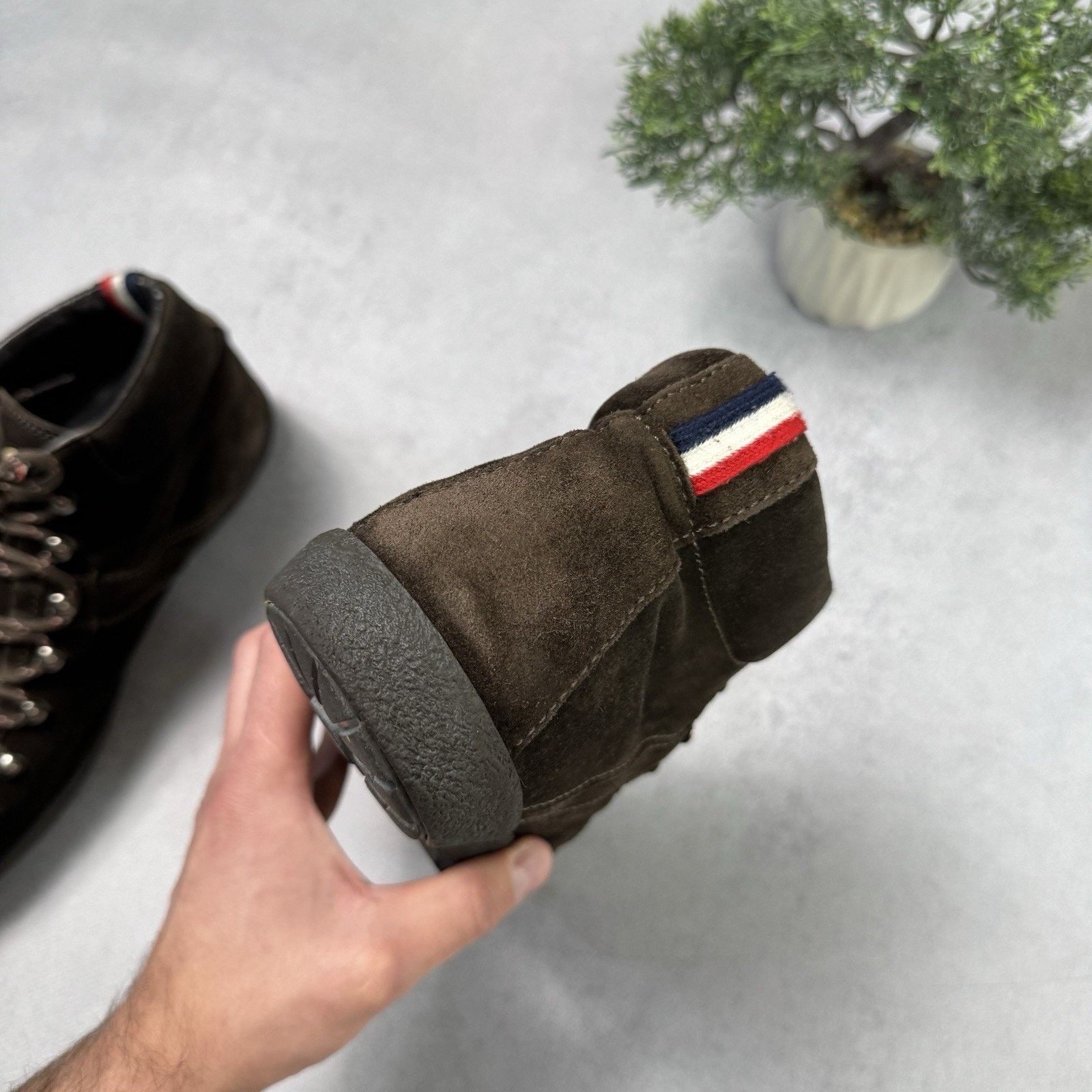 Moncler Moncler Men Brown Hi Top Suede Boot Size 42 US 9 Size US 9 / EU 42 - 17 Thumbnail
