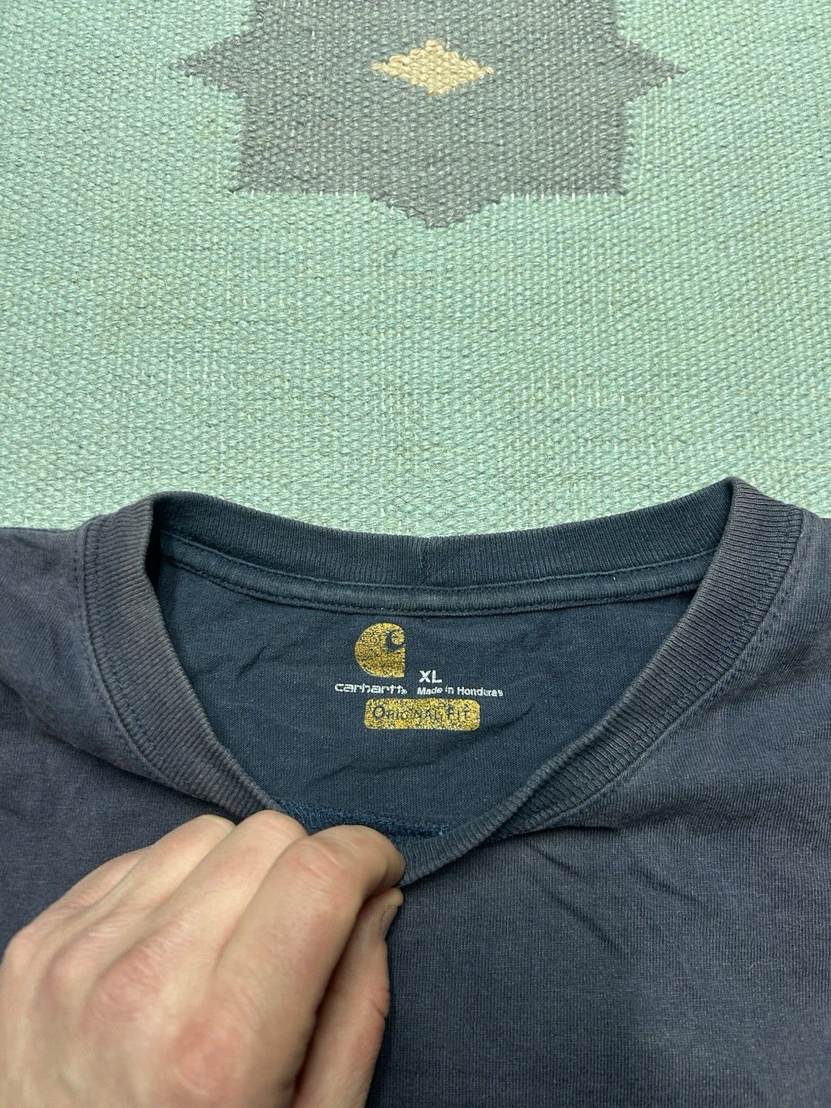 Carhartt Carhartt pocket t shirt blank fade grunge original cotton XL Size US XL / EU 56 / 4 - 5 Thumbnail