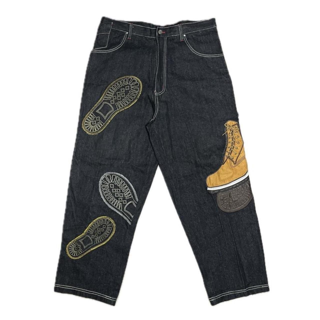 Vintage RARE baggy raw blue wheat timb jeans Size US 38 / EU 54 - 1 Thumbnail