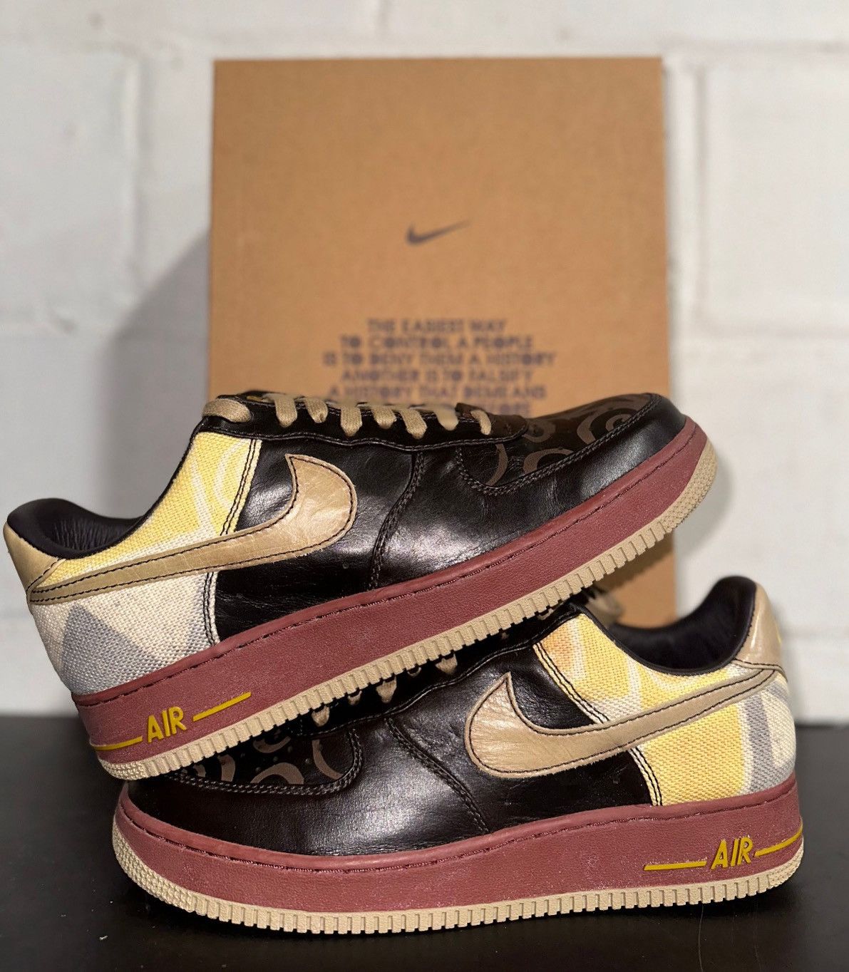 Nike 1/50 Promo Sample Special Box 2008 Nike Air Force 1 BHM Size US 10 / EU 43 - 1 Thumbnail