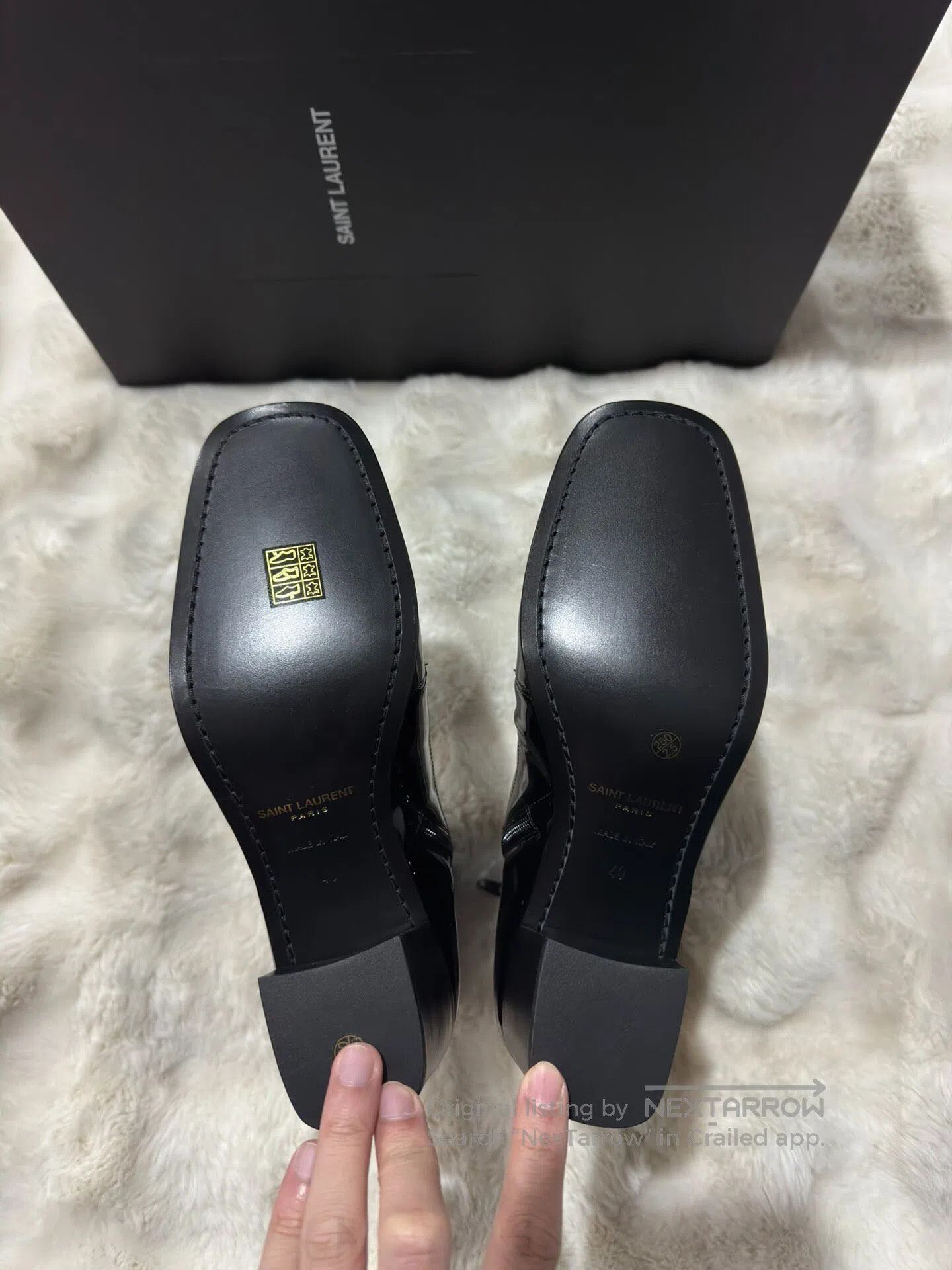 Saint Laurent Paris Saint Laurent Paris Black and Gold Men's Boots| Size US 7 / EU 40 - 7 Thumbnail