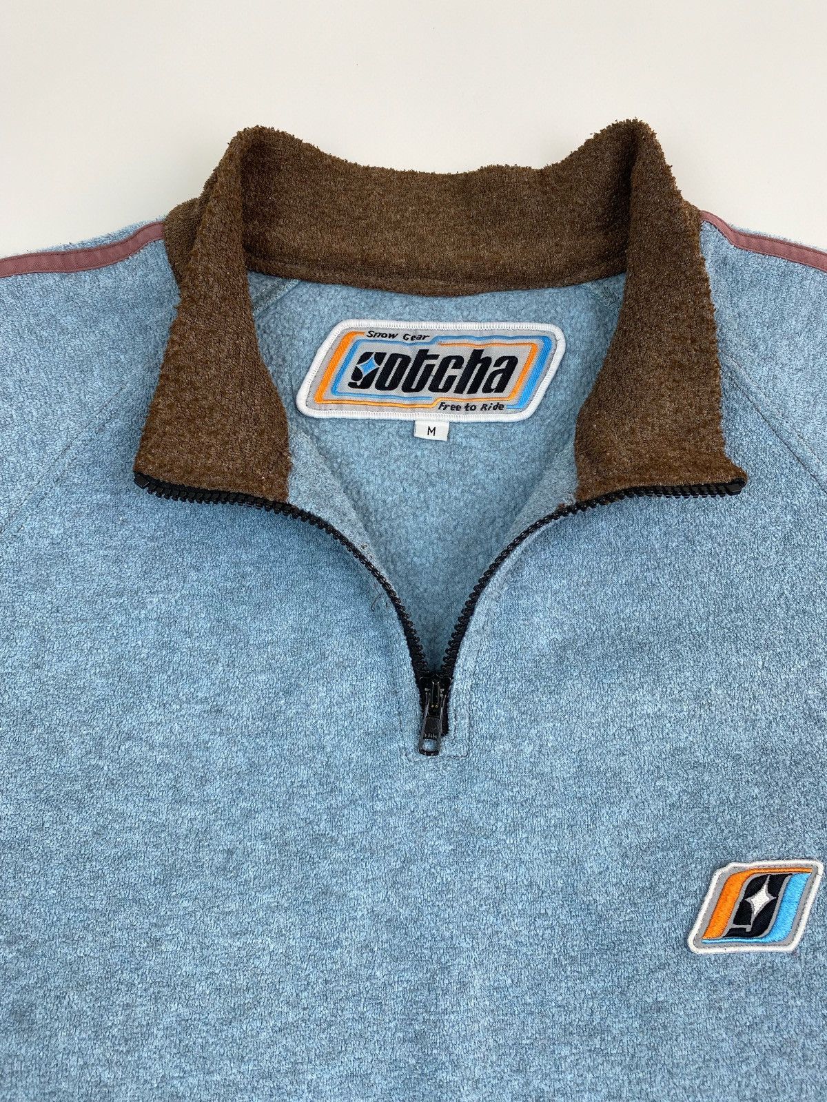 Gotcha 1990’s Vintage Gotcha Snow Gear Quarter Zip Pullover Fleece Size US L / EU 52-54 / 3 - 2 Thumbnail