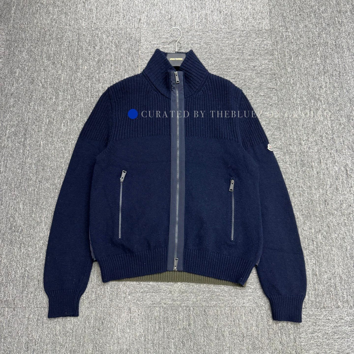 Moncler Color Blocked Knit Zip Jacket in Multi Size US XXL / EU 58 / 5 - 1 Thumbnail
