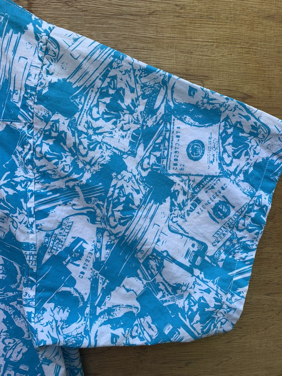 Art Comes First Full Print Dollar Notes Button Ups Shirt by Ally&Dia Size US XL / EU 56 / 4 - 15 Thumbnail