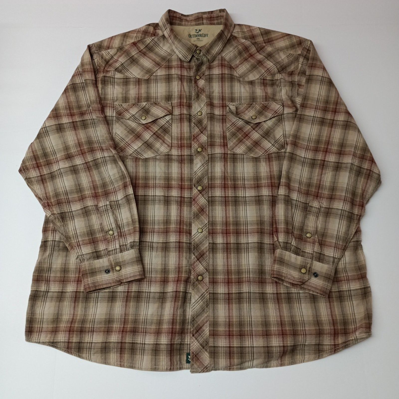 Other Outdoor Life Western Pearl Snap Shirt Plaid Men's Size 2XL Size US XXL / EU 58 / 5 - 1 Thumbnail
