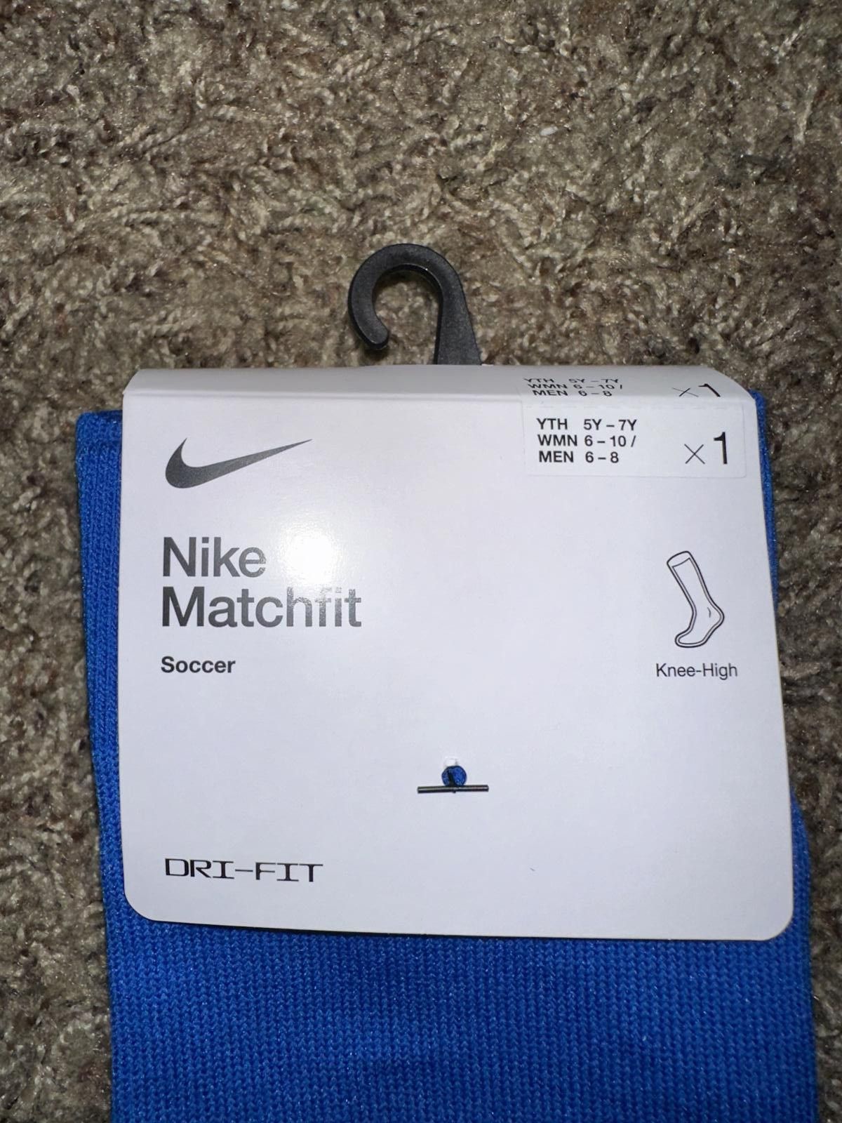 Nike Nike Matchfit Knee High Blue Team Socks Size ONE SIZE - 2 Thumbnail