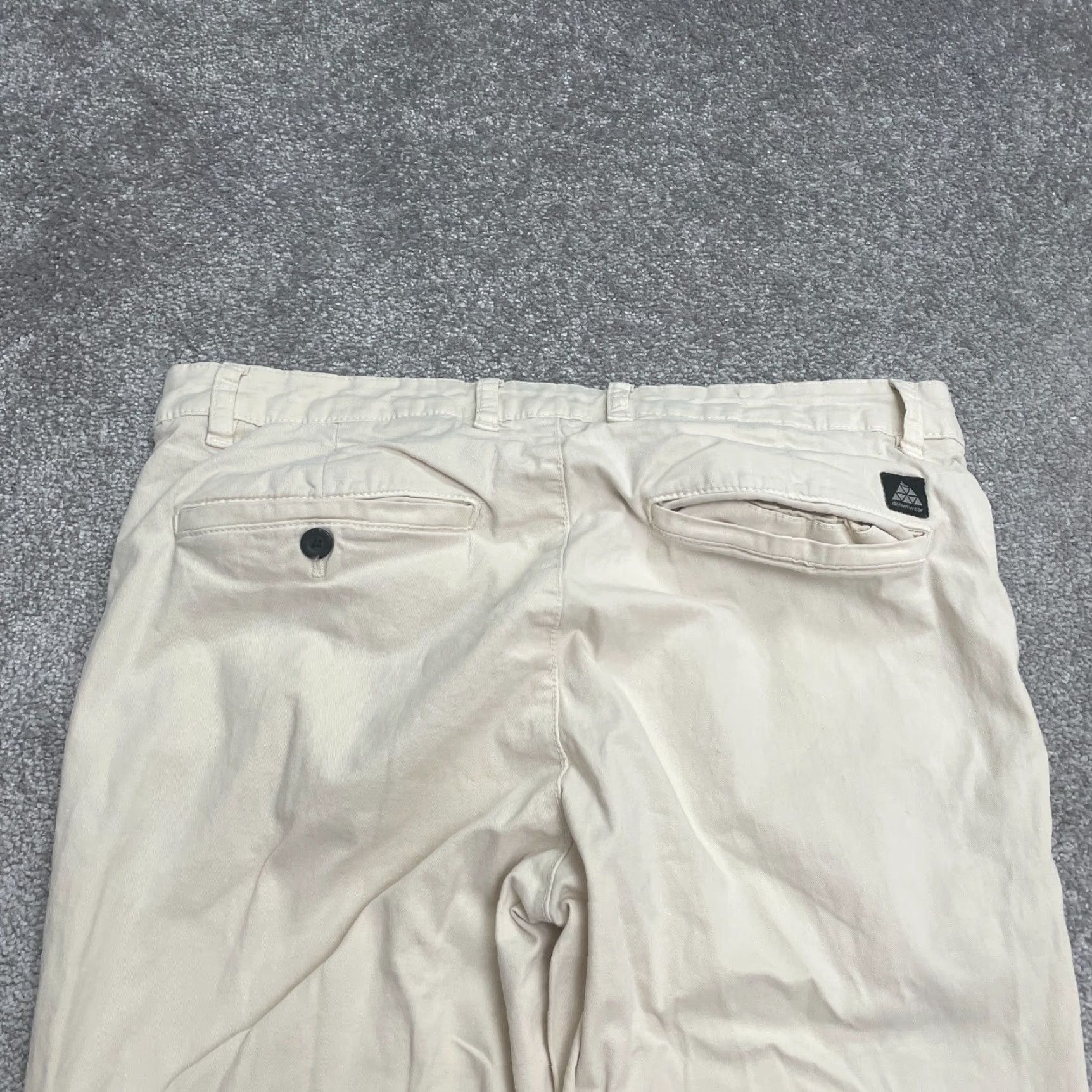 Zara Zara Khaki Pants Mens 34 Beige Sit Straight Leg Cotton Canvas Casual Workwear 34x30 Vintage No Not N/A Size US 34 / EU 50 - 3 Thumbnail