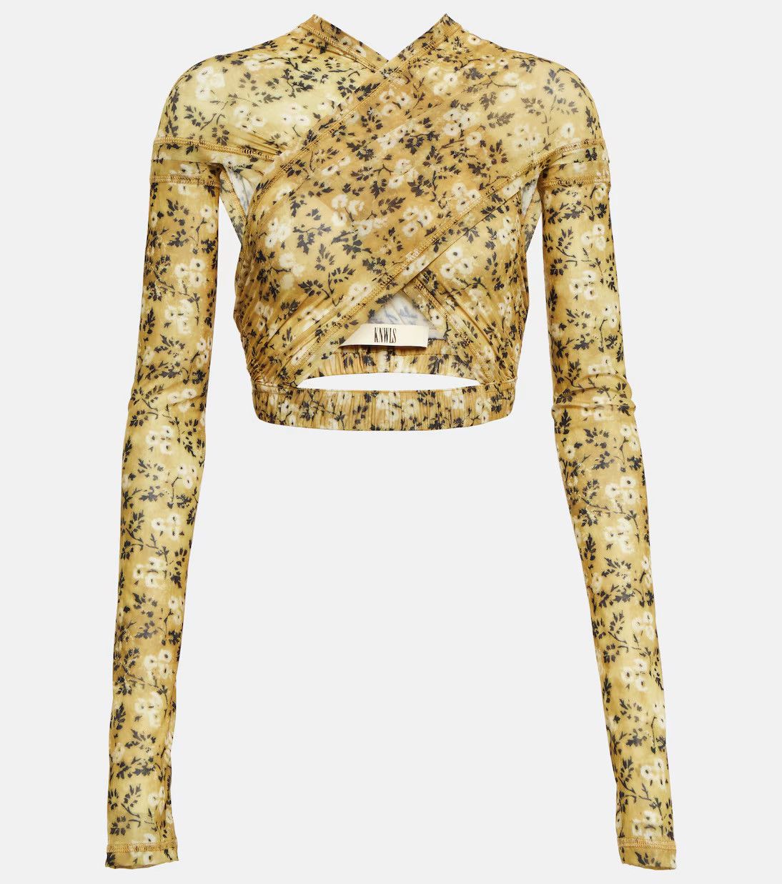 KNWLS KNWLS Anti Cross Over floral jersey crop top size xl Size XL / US 12-14 / IT 48-50 - 1 Thumbnail