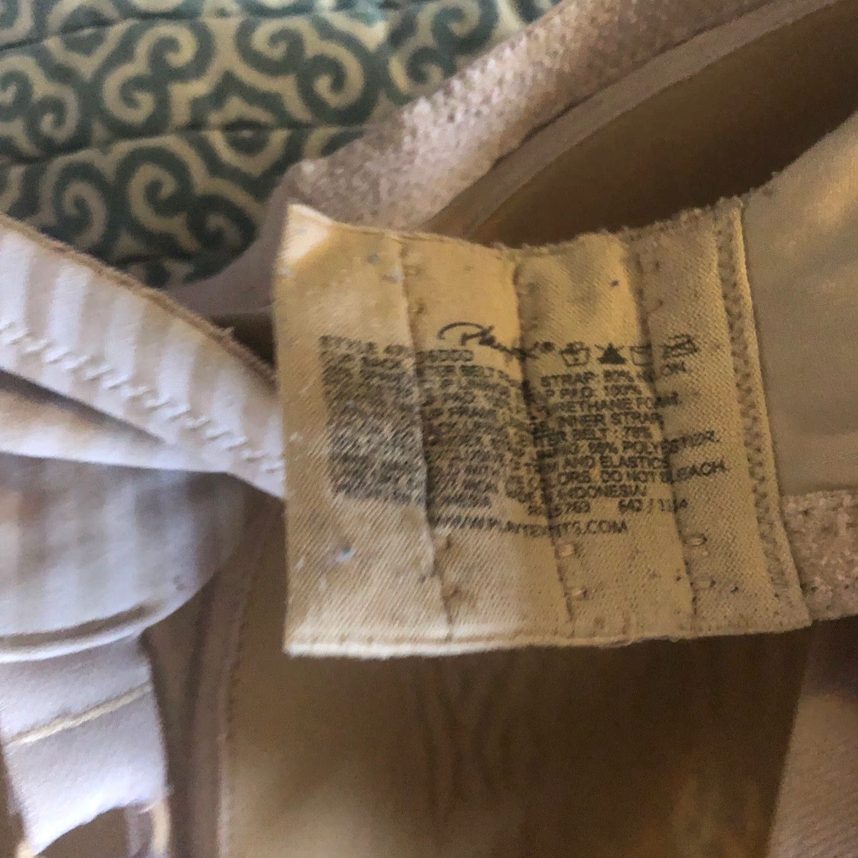 Vintage Playtex Bra 36DDD Style 4707 Striped Navy Tan Beige T-Shirt Bra, Back Closure, Adjustable Strap, Hook & Eye, Women, Brand Playtex, Vintage No Size ONE SIZE - 4 Thumbnail