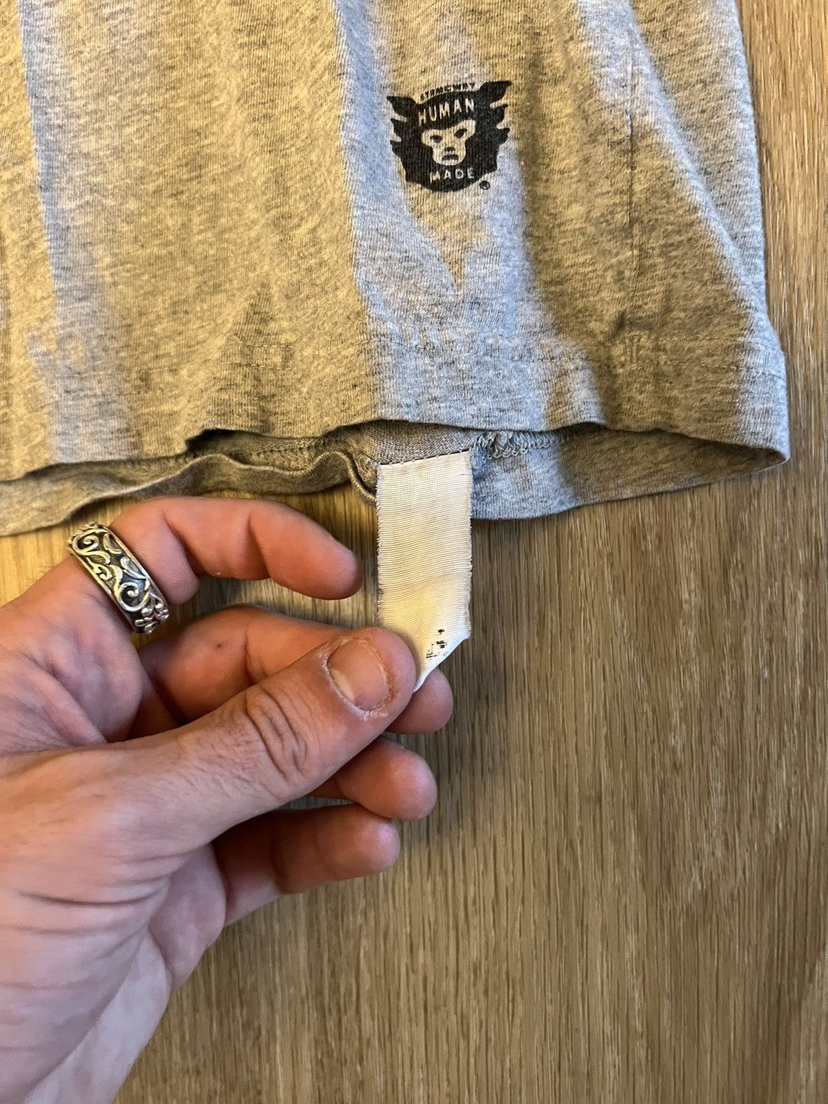 Human Made × Nigo Human made blank tee, beat, distressed, faded Size US M / EU 48-50 / 2 - 3 Thumbnail