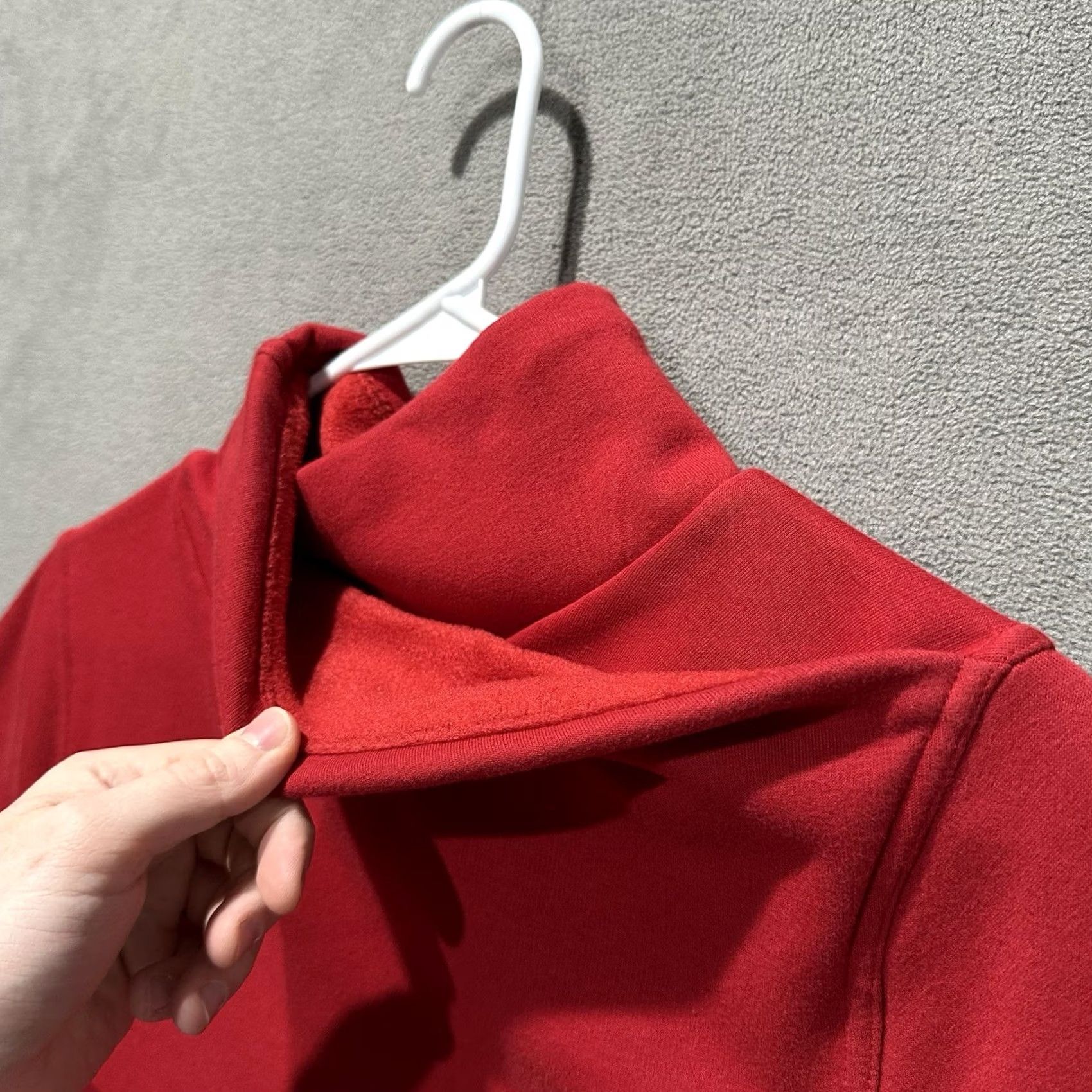 Athleta Athleta Cozy Karma Sweater Dress Womens XS Red Long Sleeve Pockets Twist Neck Size XS / US 0-2 / IT 36-38 - 4 Thumbnail