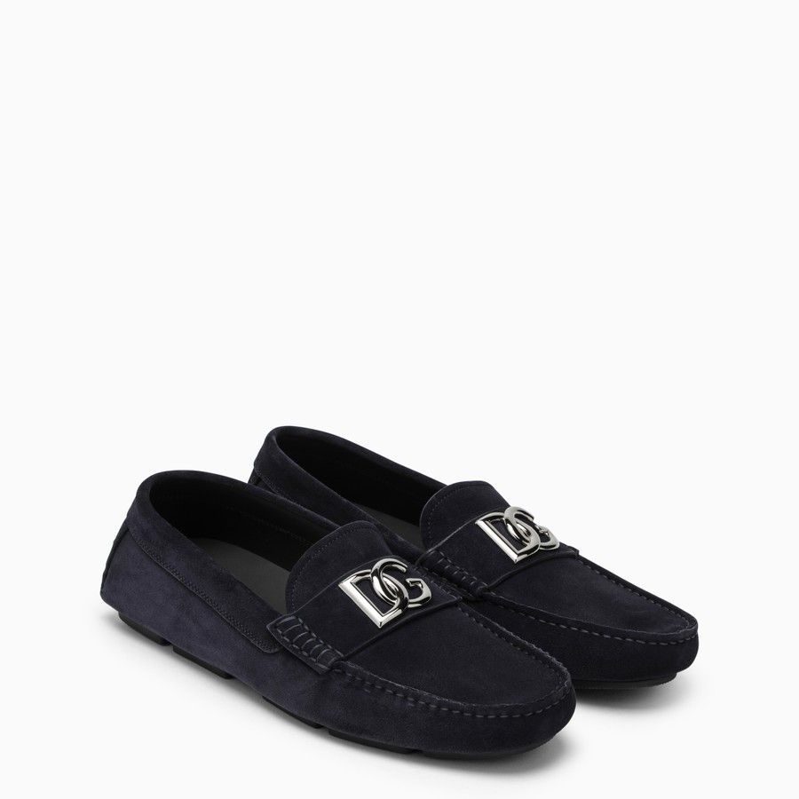 image of Dolce Gabbana O1D2Blof0324 Loafers In Blue, Men's (Size 11)