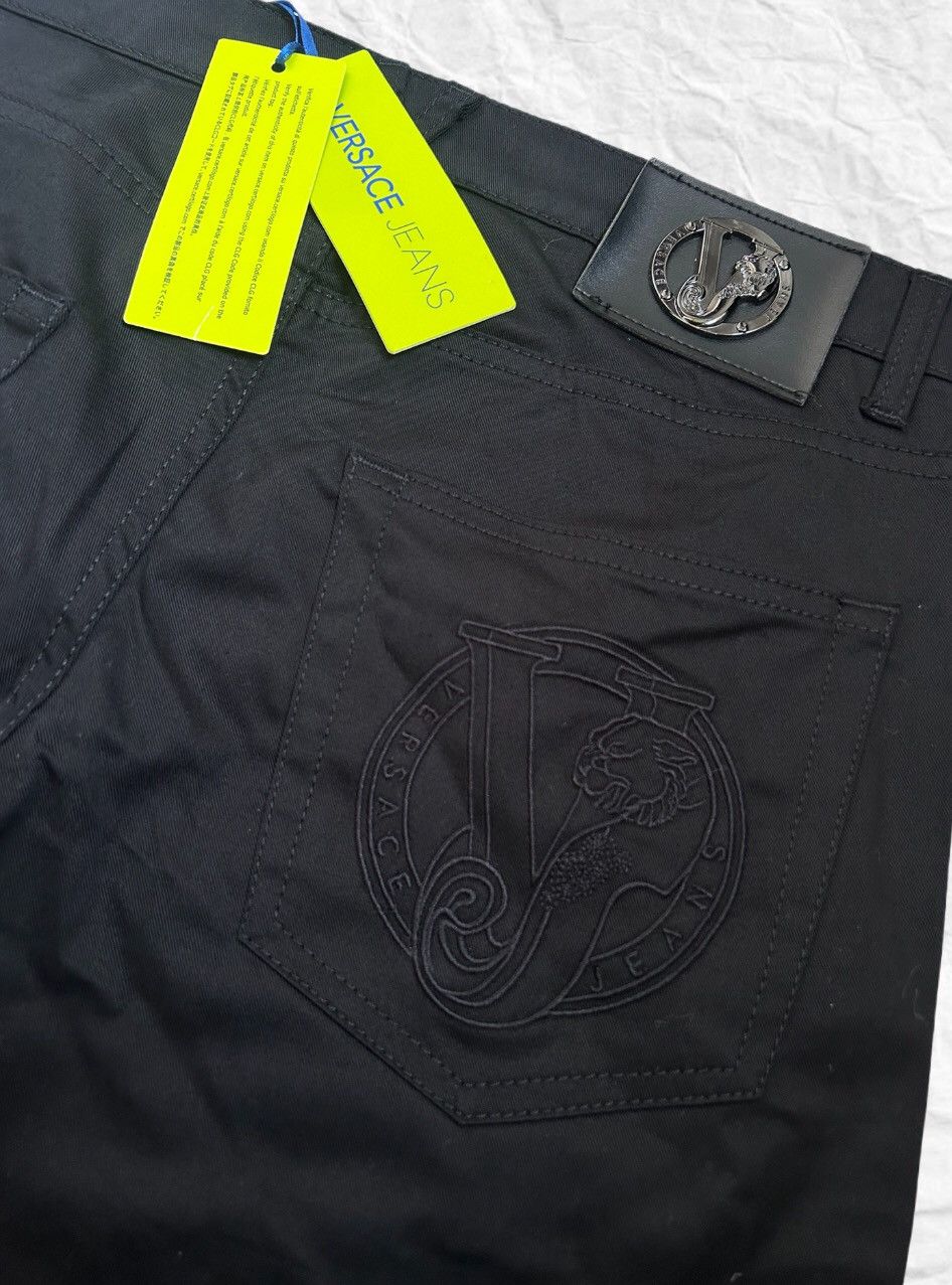 Versace Jeans Couture Versace Jeans Couture Black Slim Fit Pants Size US 31 - 6 Thumbnail