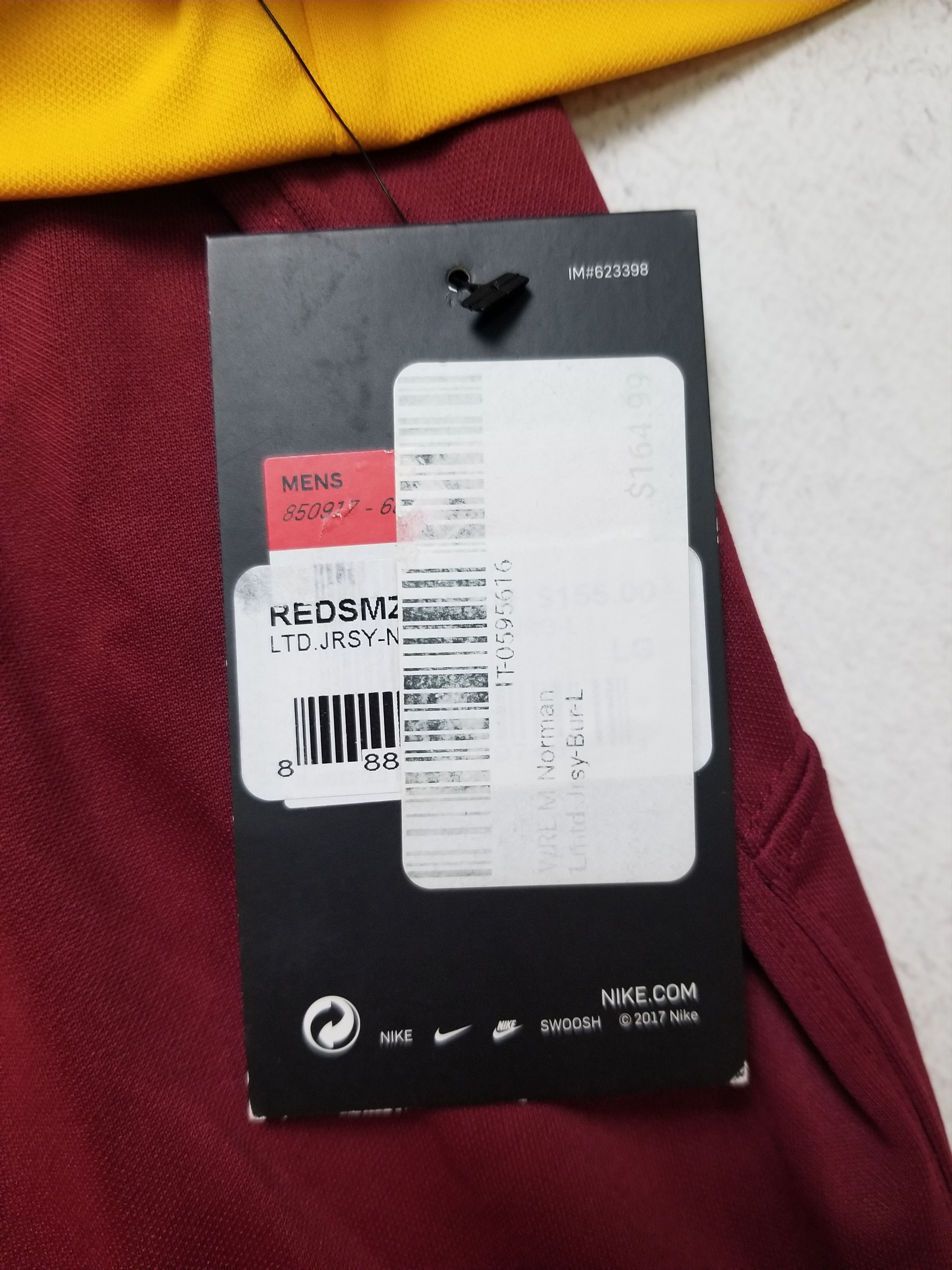 Nike Norman #24 Washington Redskins Authentic Limited Sewn Jersey Size US L / EU 52-54 / 3 - 20 Thumbnail