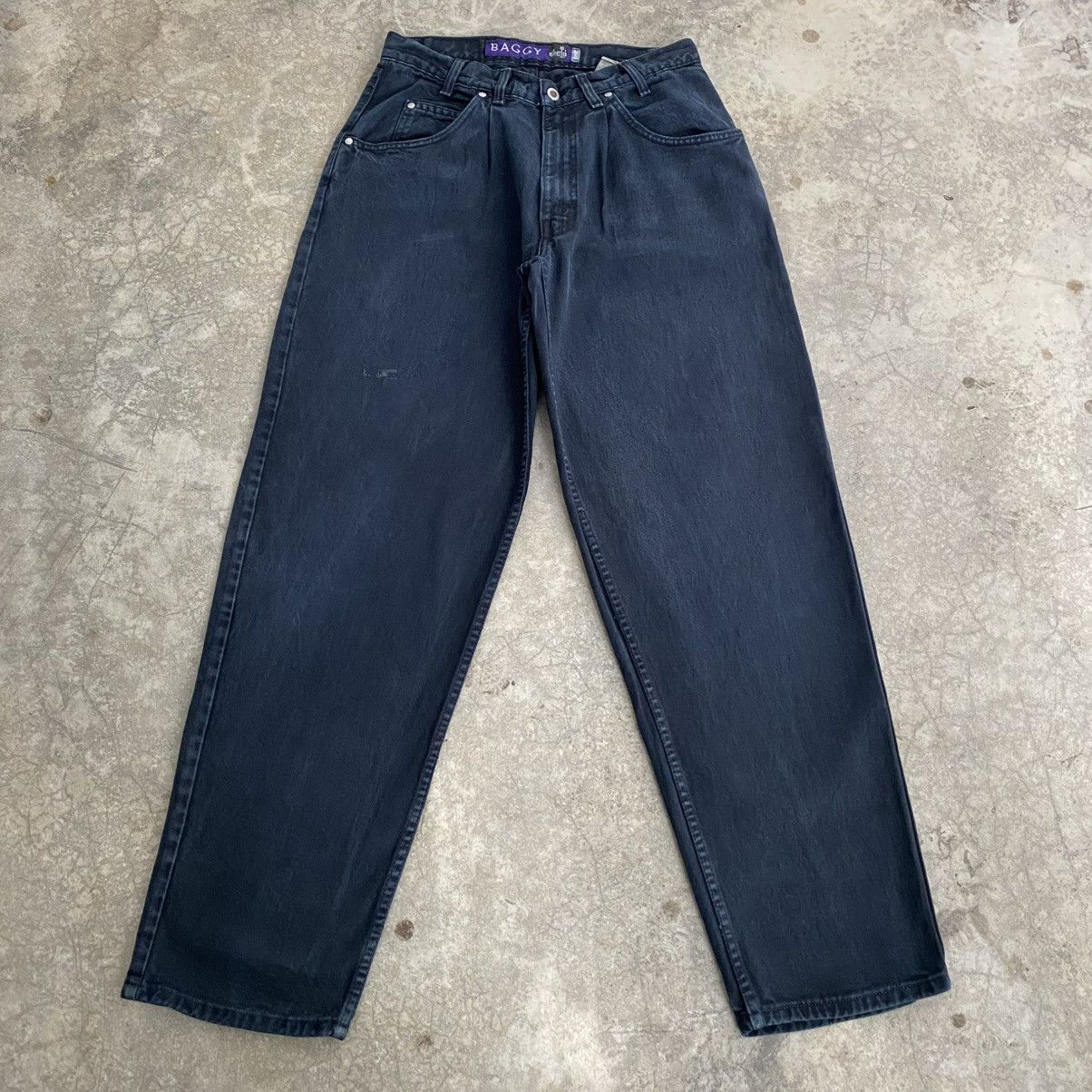 Levi's Vintage 1995 Levis Silvertab “Baggy” Faded Black Jeans Size US 32 / EU 48 - 3 Thumbnail