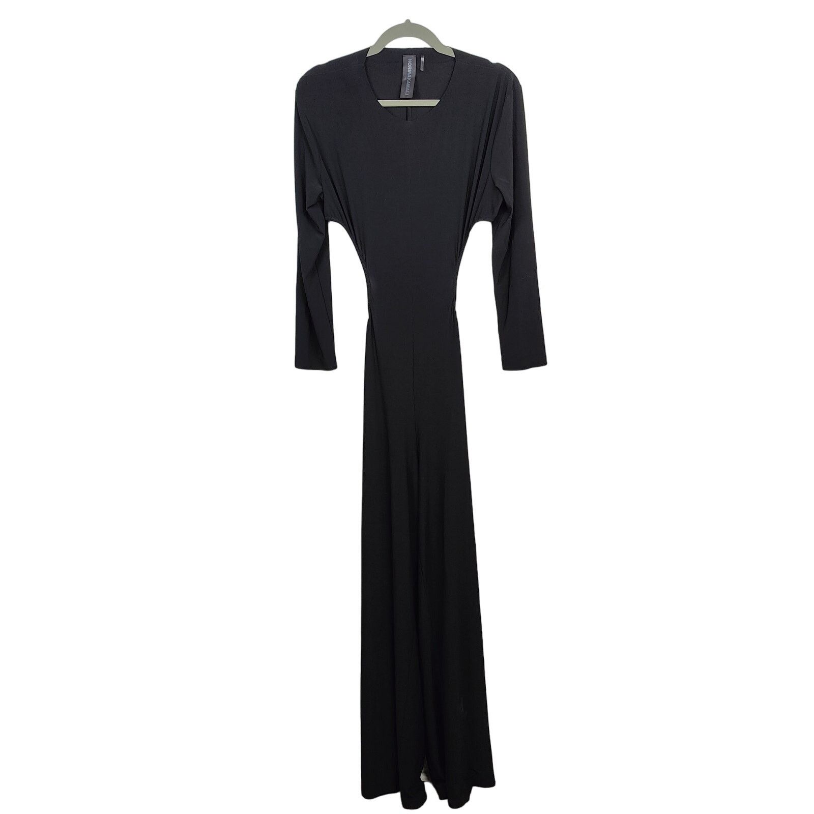Norma Kamali Norma Kamali Long Sleeve Side Cut Out Jumpsuit Womens Large Size 30" / US 8 / IT 44 - 1 Thumbnail