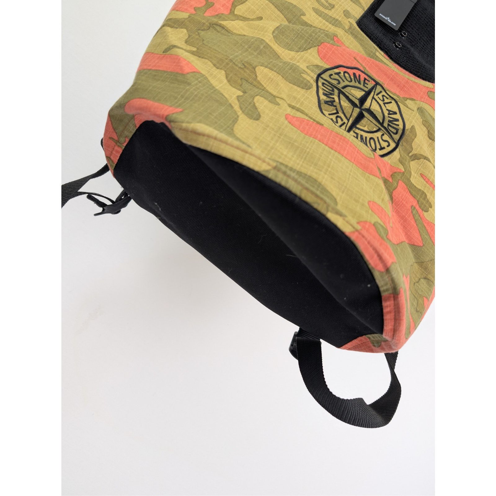 Stone Island o1rshd1 Heritage Camo Ripstop Nylon Watro Backpack Orange Size ONE SIZE - 5 Thumbnail
