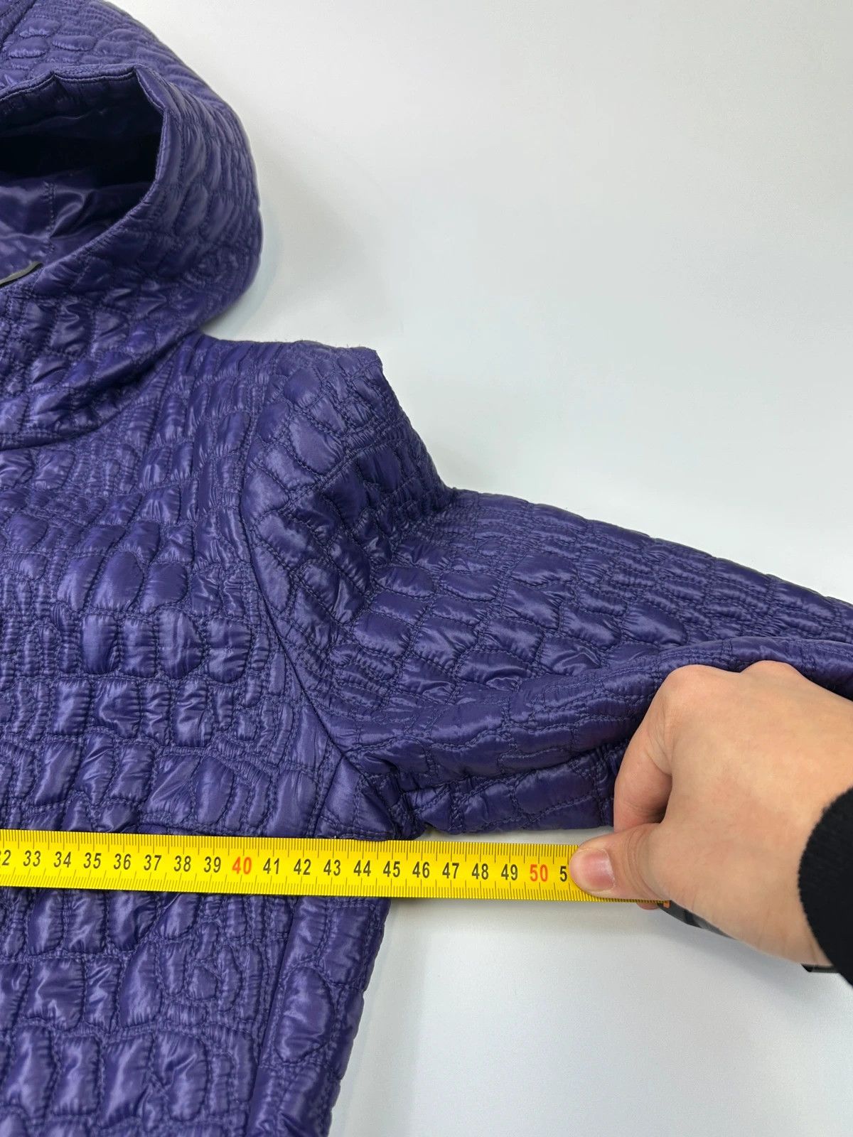 Prada Prada Sport FW2008 Purple Quilted Nylon Hooded Jacket Size L / US 10 / IT 46 - 15 Thumbnail