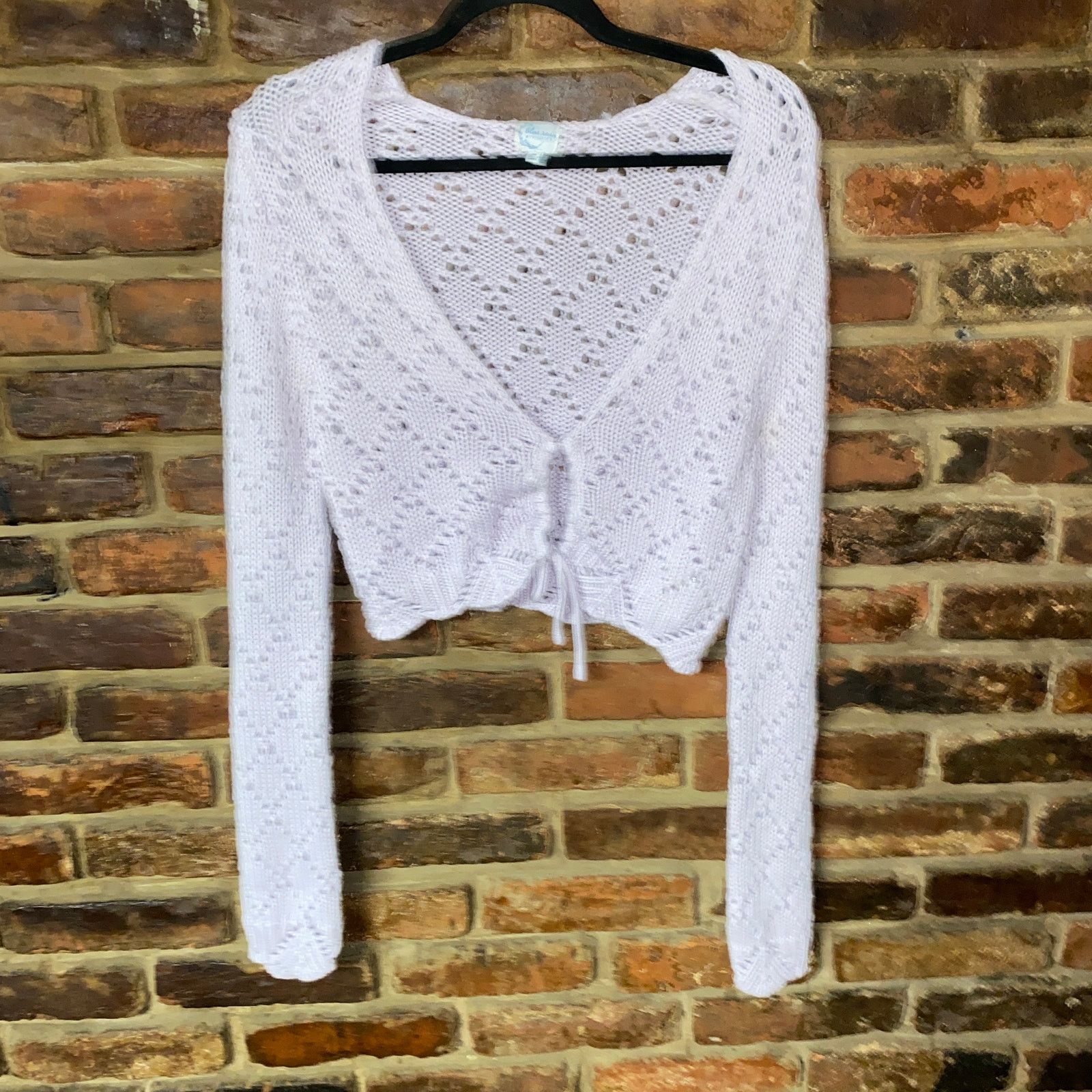 Other Francescas Blue Rain Lilac Belle Keyhole Crochet Crop Medium Size M / US 6-8 / IT 42-44 - 2 Thumbnail