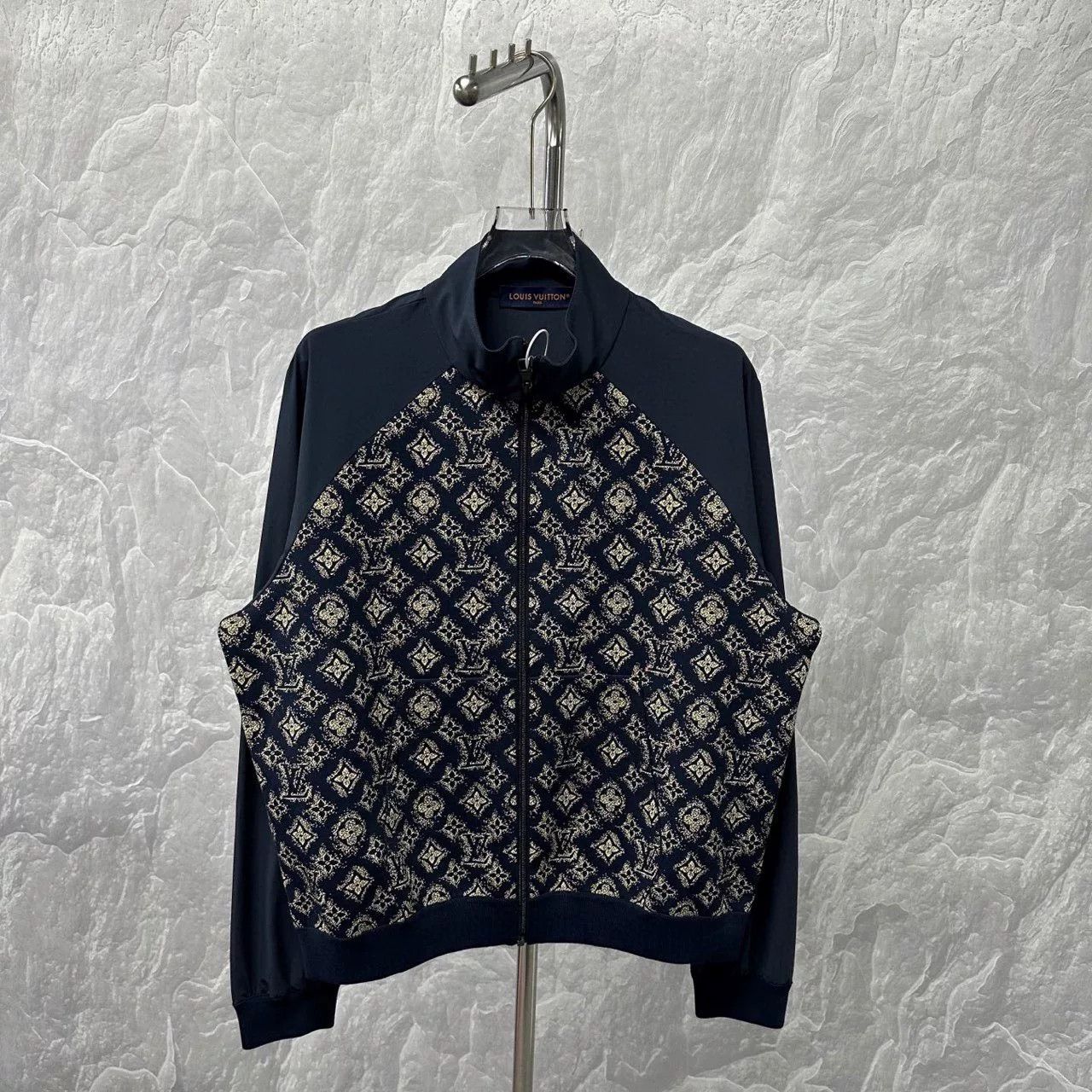 louis vuitton full print stand collar jacket