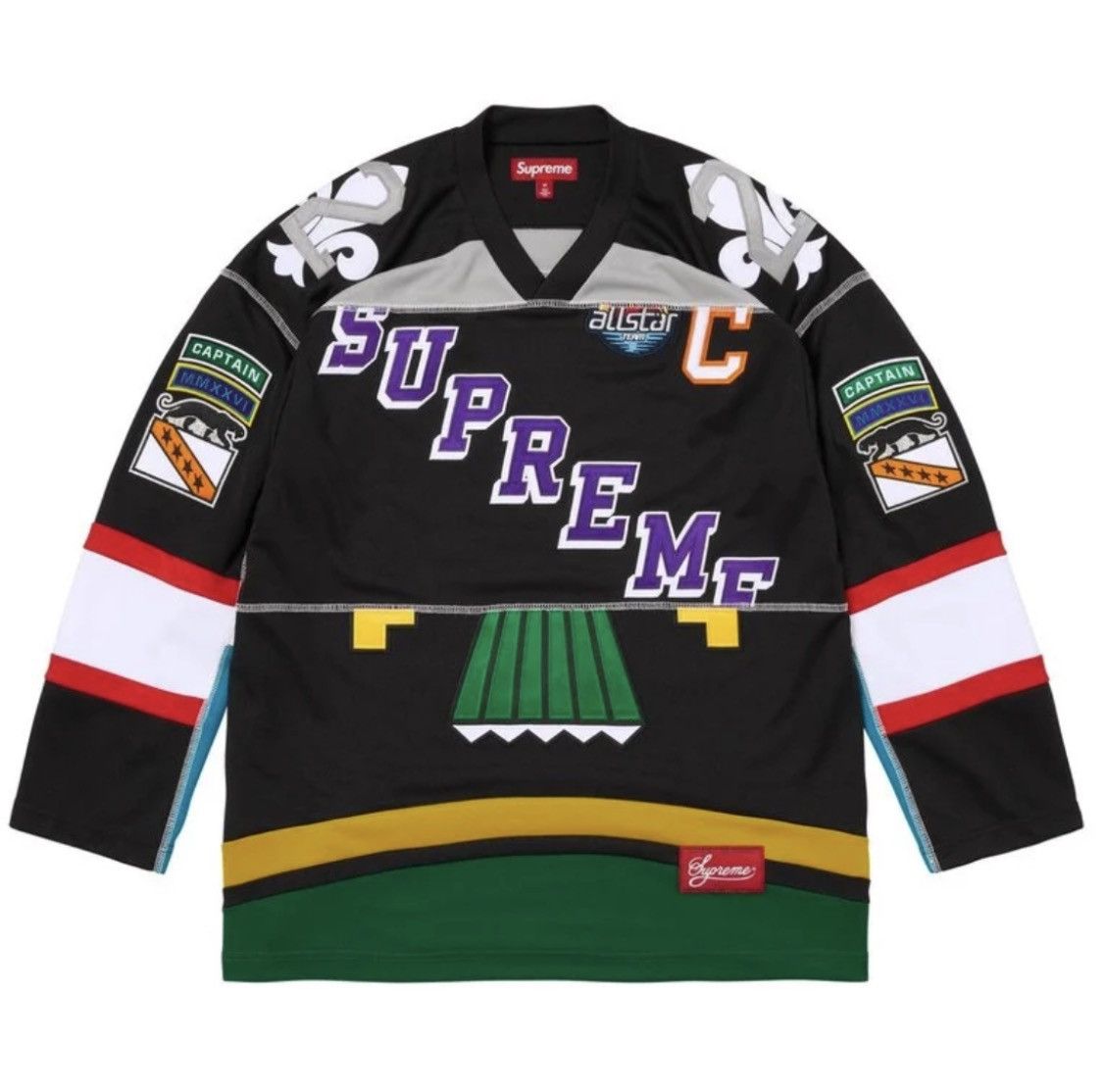 Supreme Supreme Paneled Hockey Jersey Size US M / EU 48-50 / 2 - 1 Thumbnail
