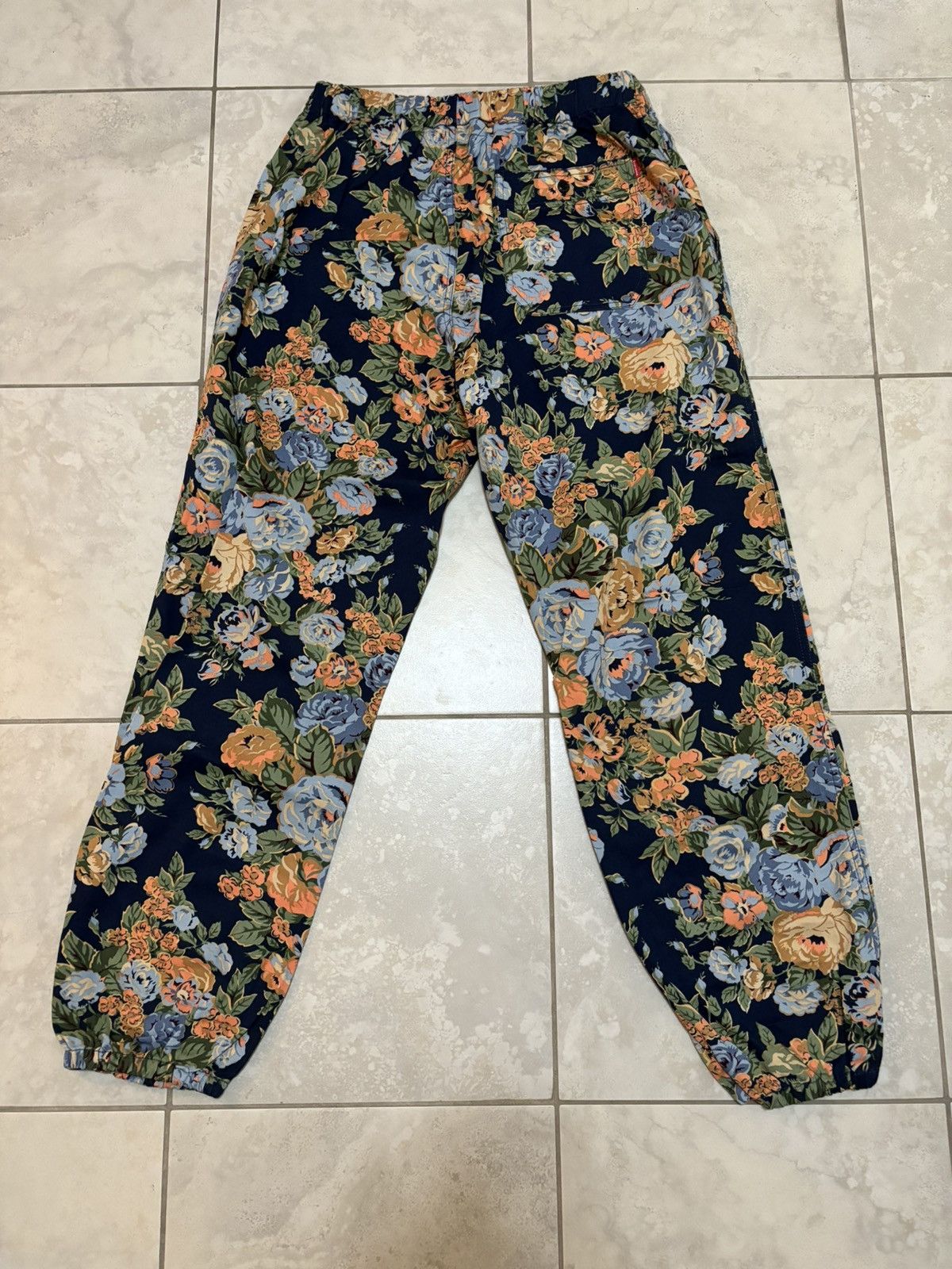 Supreme rare new w/tags FW 2014 Supreme Floral Flower navy pants Size US 30 / EU 46 - 15 Thumbnail